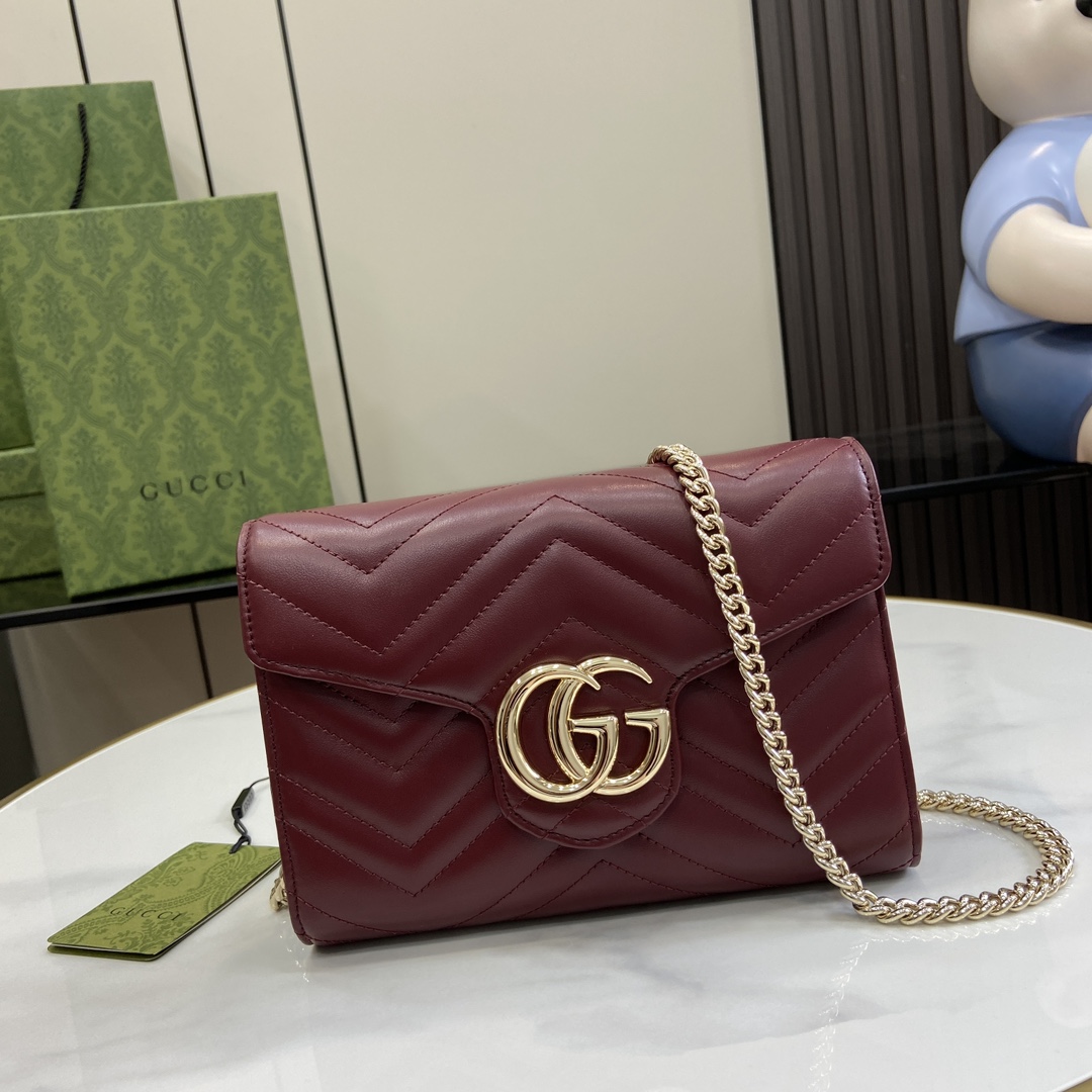 Gucci GG Marmont Super Mini Bag(20-13-6cm)   - DopestKickz