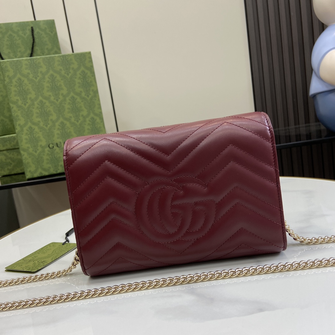 Gucci GG Marmont Super Mini Bag(20-13-6cm)   - DopestKickz