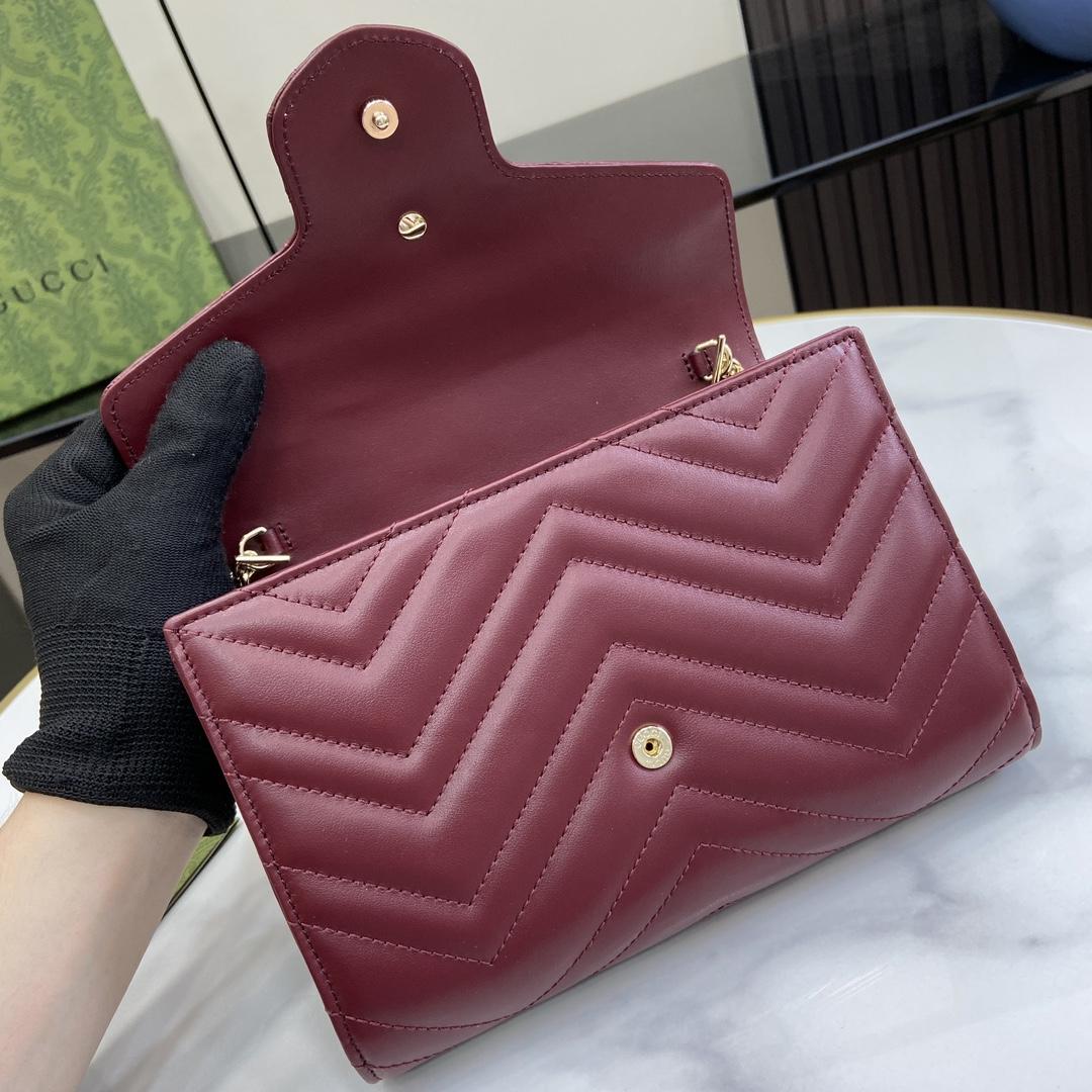 Gucci GG Marmont Super Mini Bag(20-13-6cm)   - DopestKickz