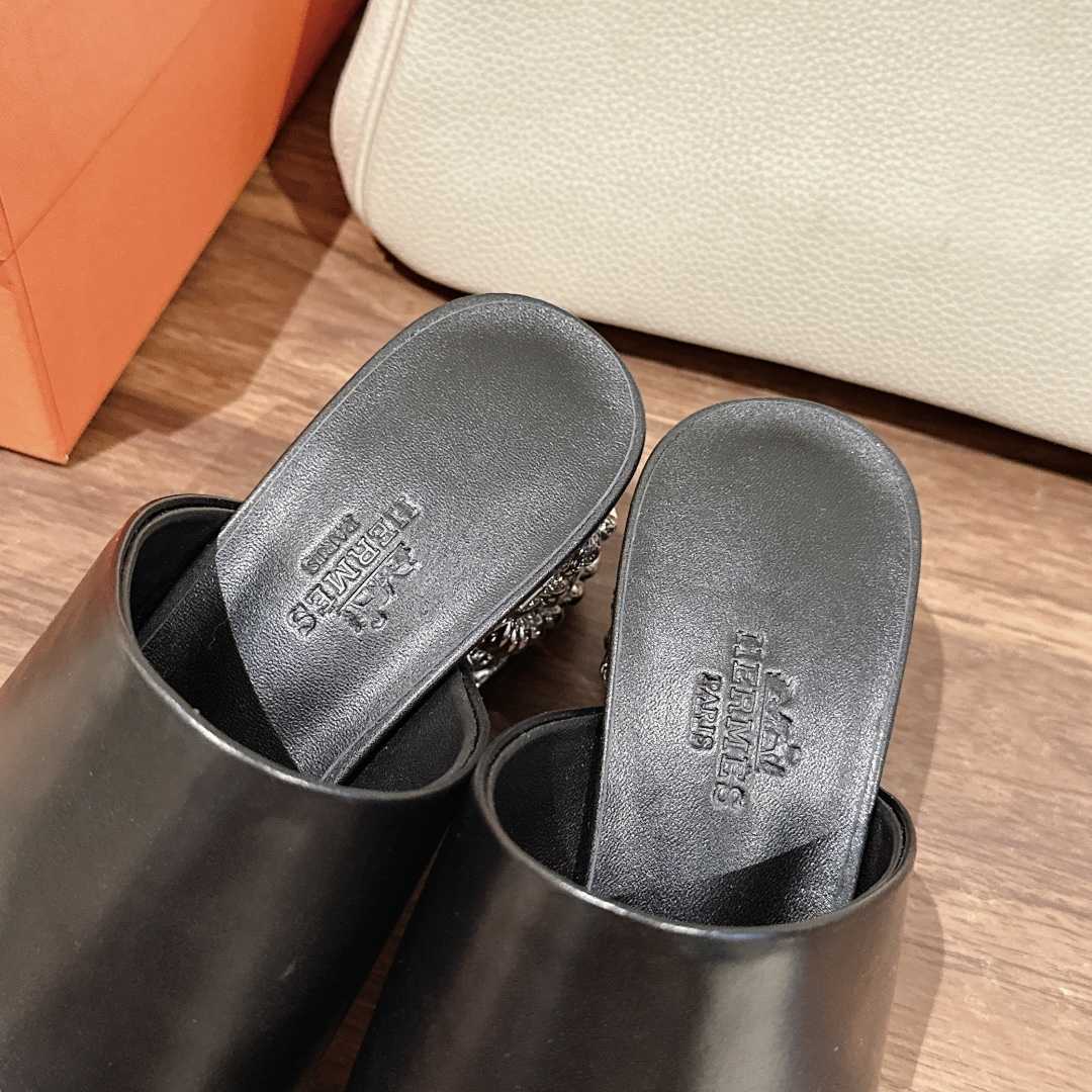 Hermes Glossy 60 Sandal - DopestKickz