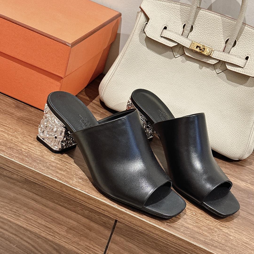 Hermes Glossy 60 Sandal - DopestKickz