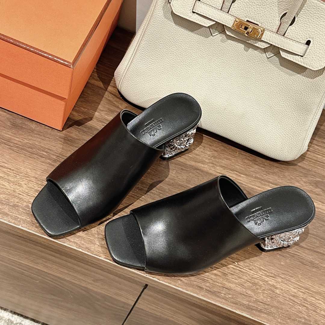 Hermes Glossy 60 Sandal - DopestKickz