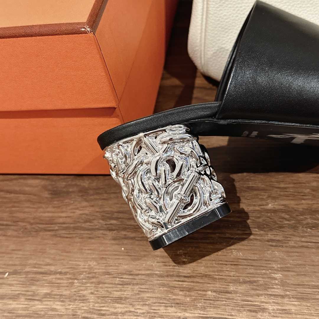 Hermes Glossy 60 Sandal - DopestKickz