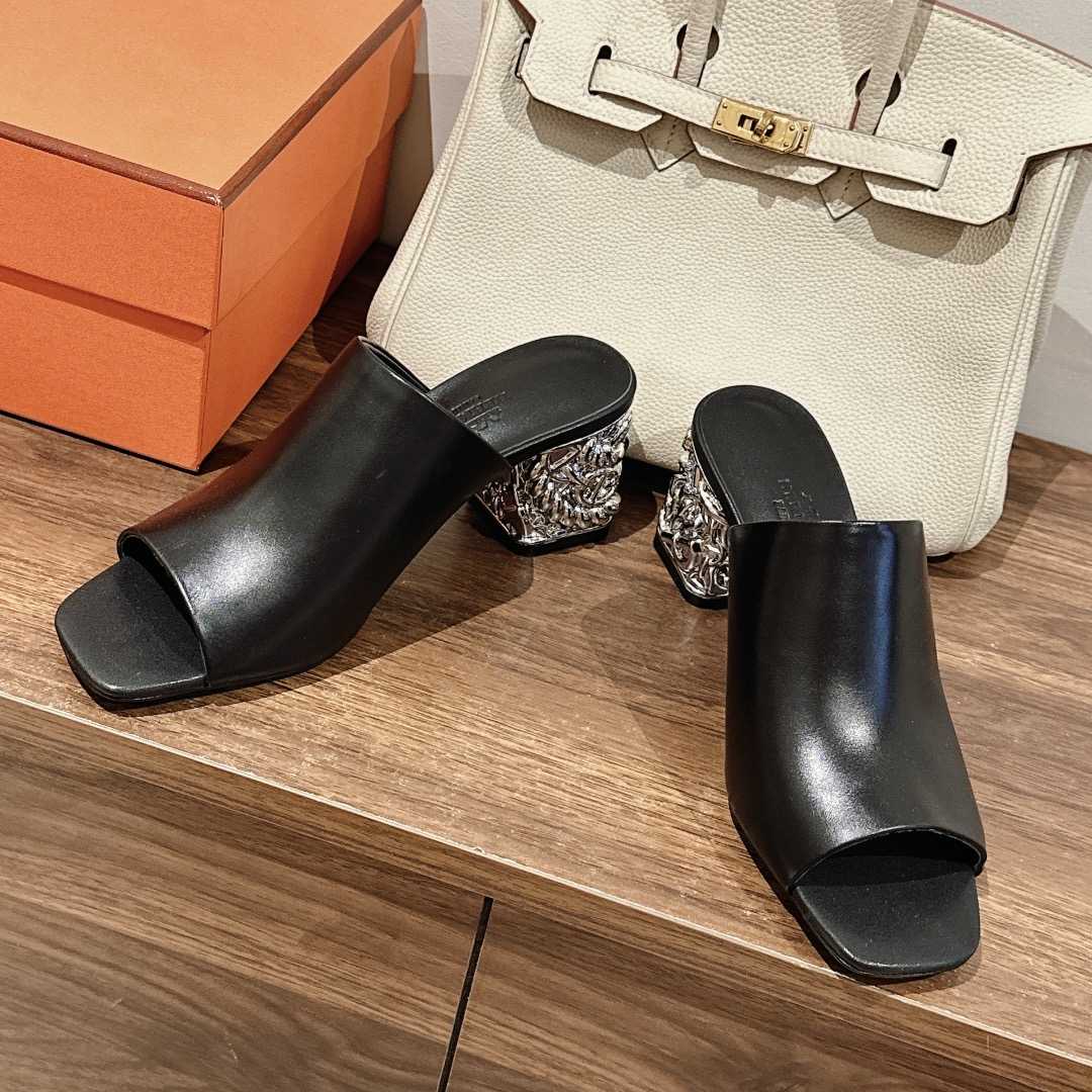 Hermes Glossy 60 Sandal - DopestKickz
