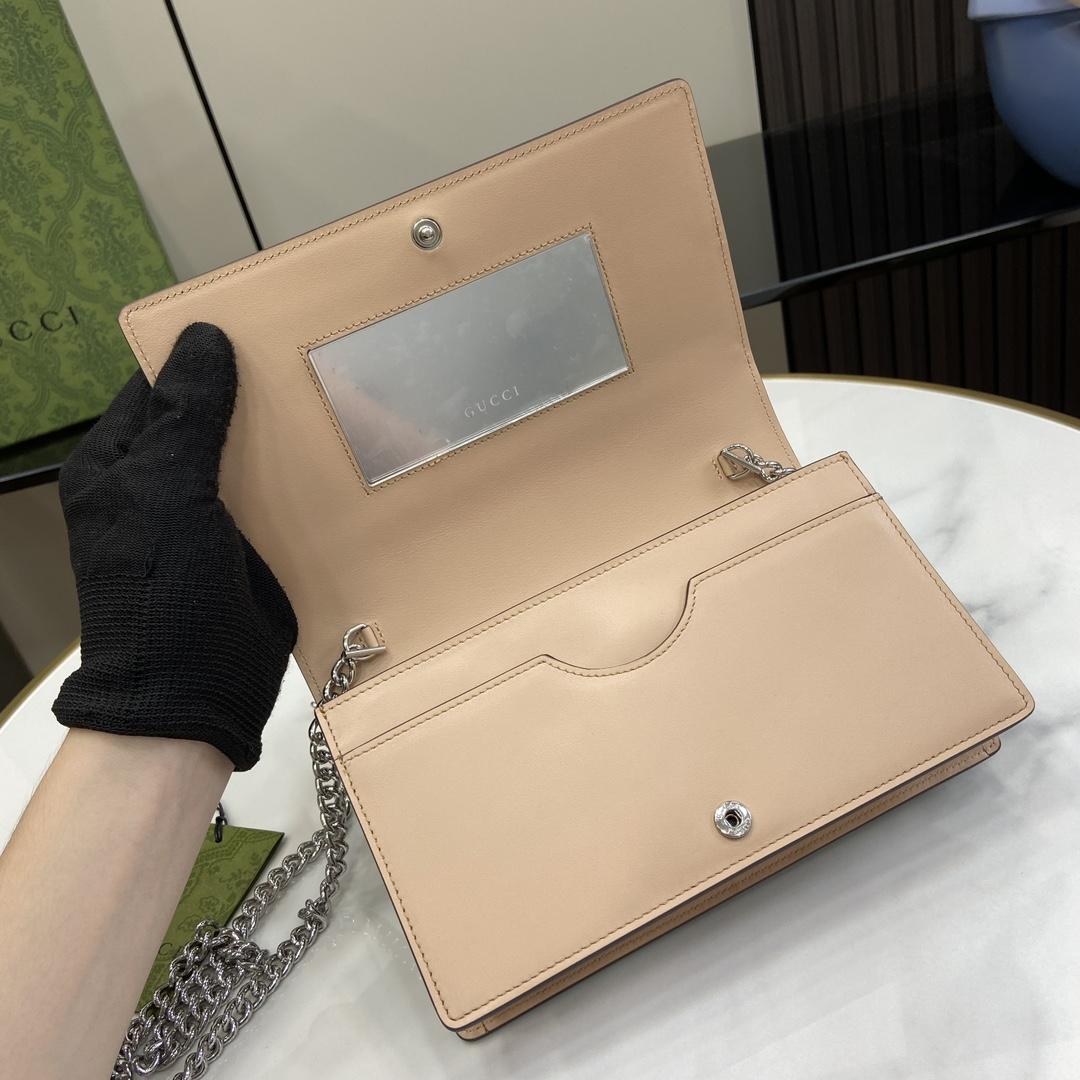 Gucci GG Marmont Chain Wallet - DopestKickz