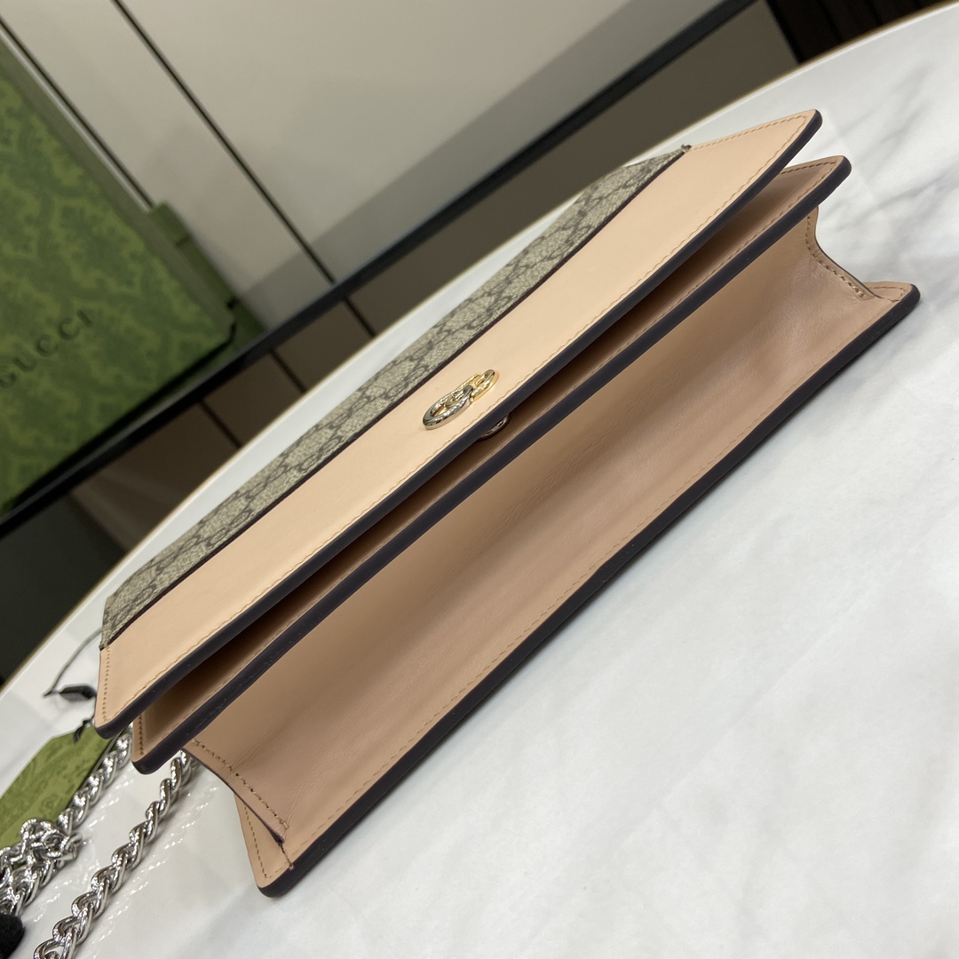 Gucci GG Marmont Chain Wallet - DopestKickz