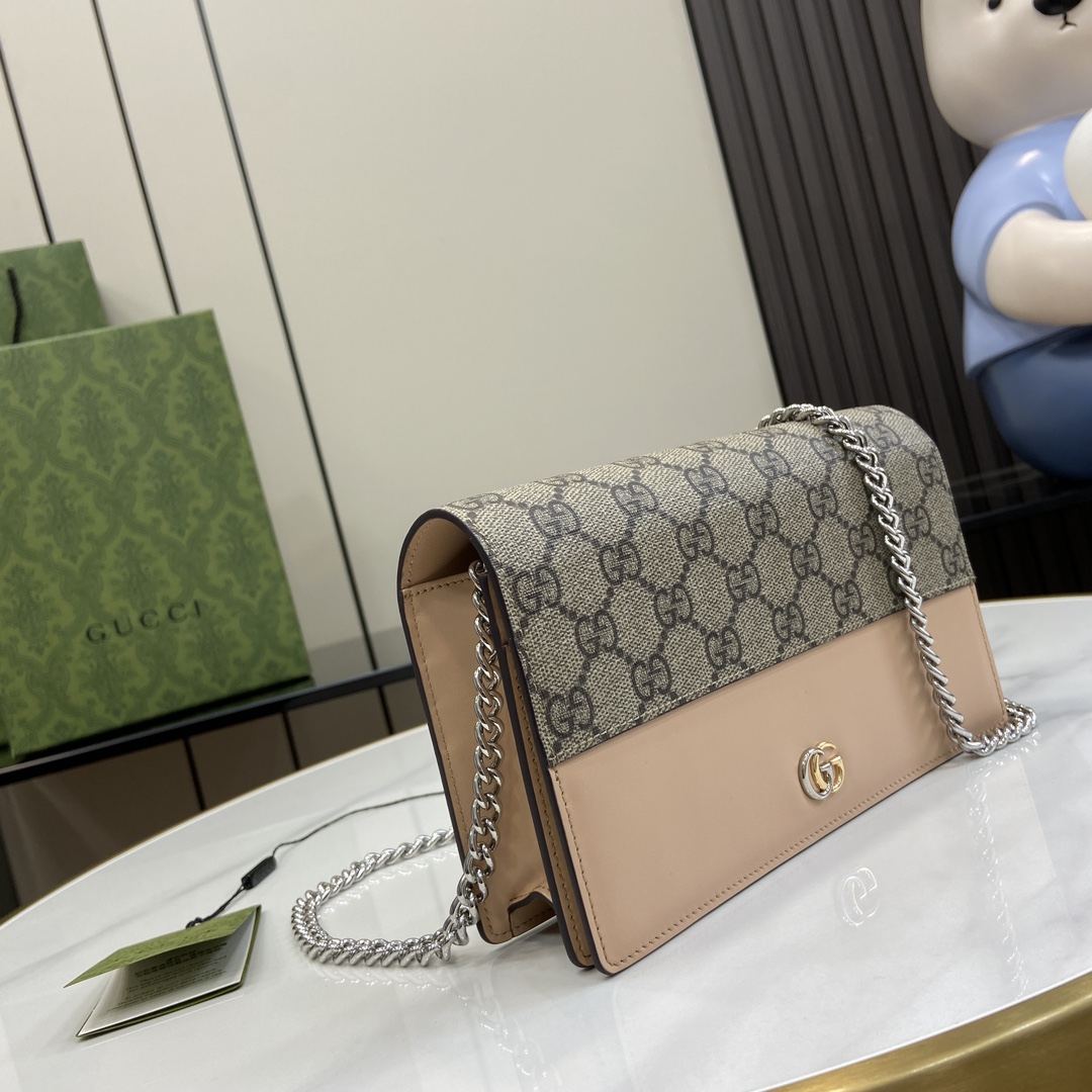 Gucci GG Marmont Chain Wallet - DopestKickz