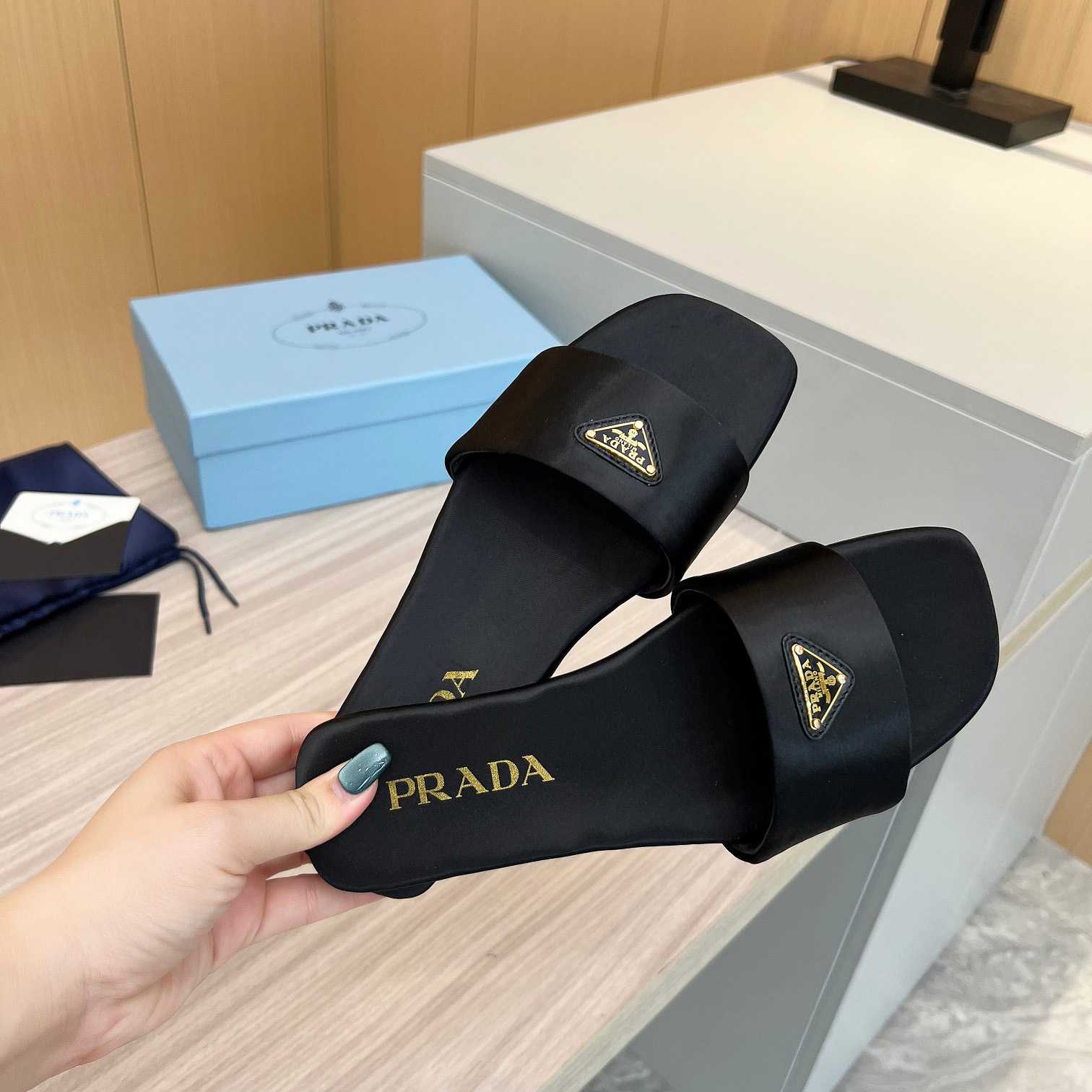 Prada Leather Slides - DopestKickz