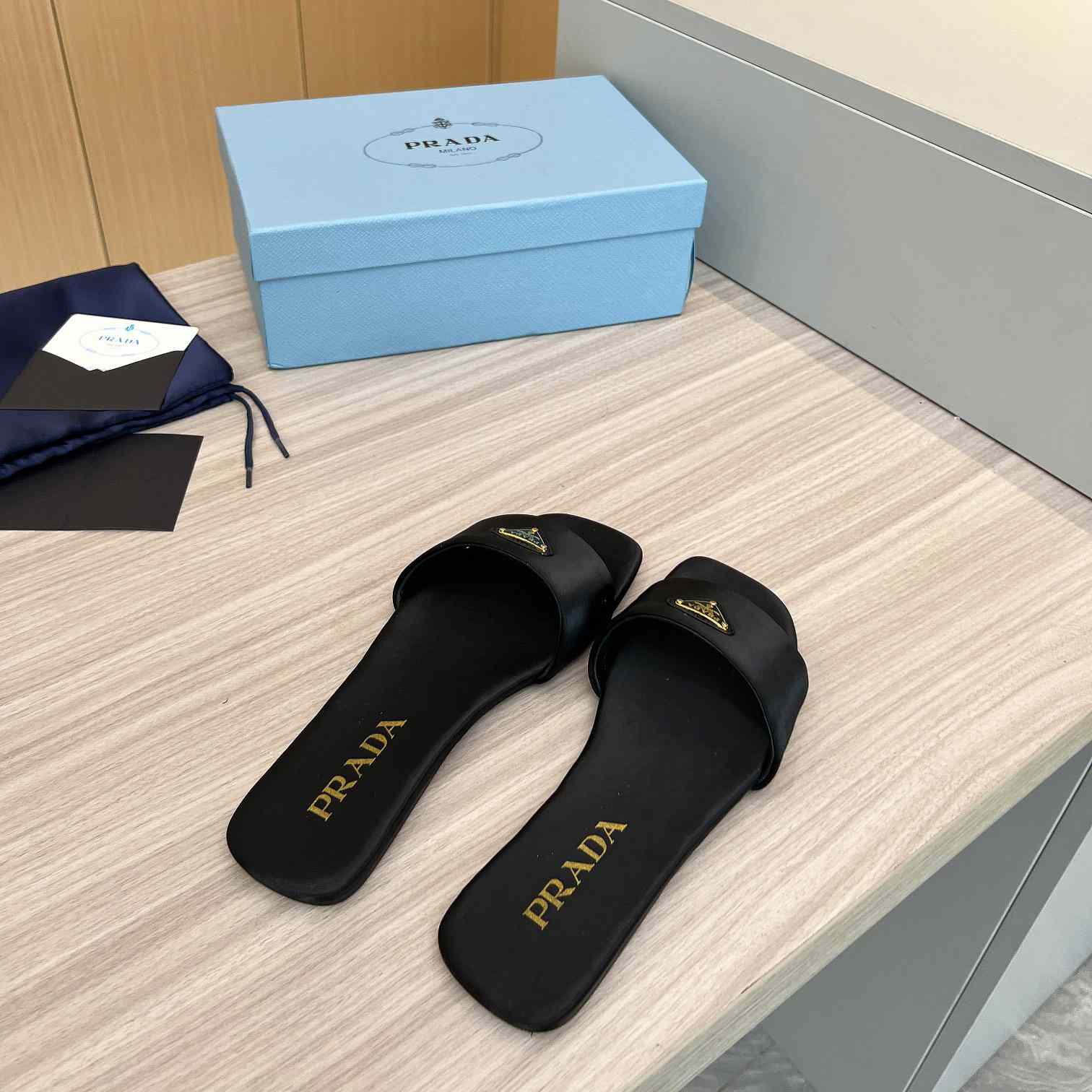 Prada Leather Slides - DopestKickz