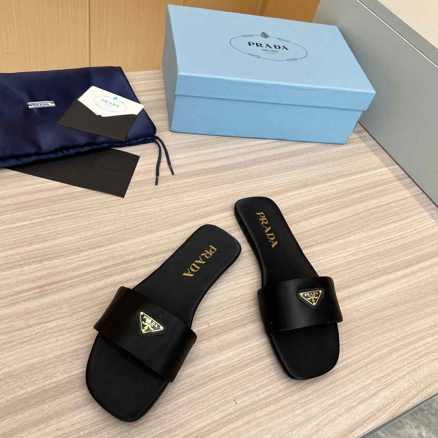 Prada Leather Slides - DopestKickz