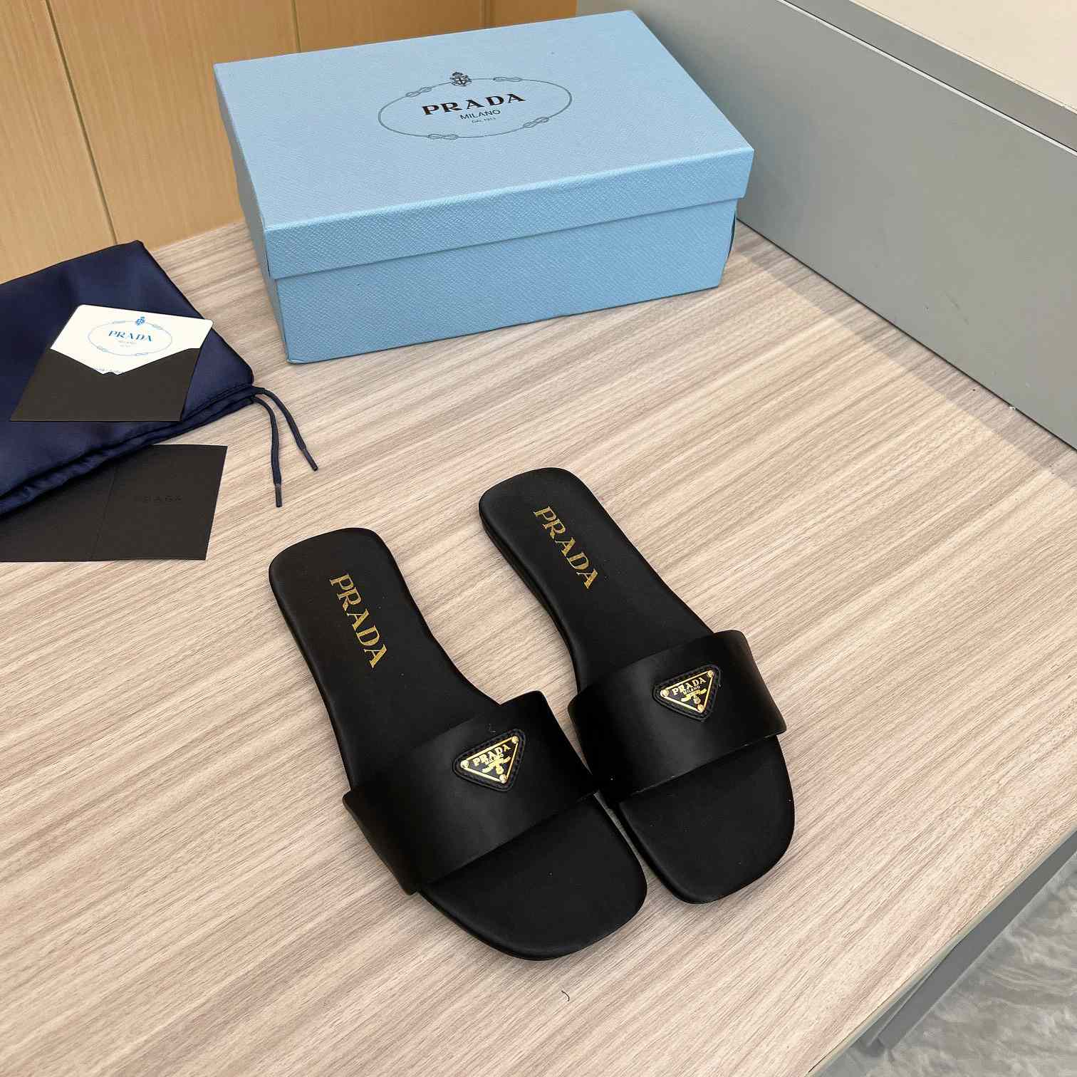 Prada Leather Slides - DopestKickz