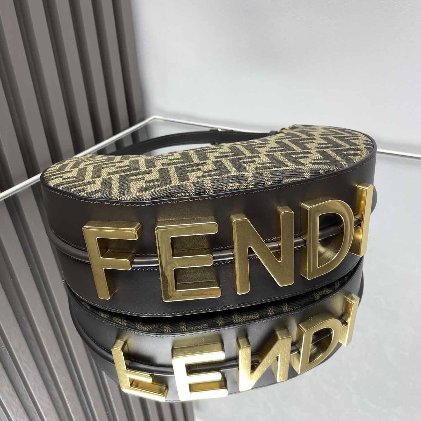 Fendi Fendigraphy Hobo Bag （29-24.5-10cm） - DopestKickz