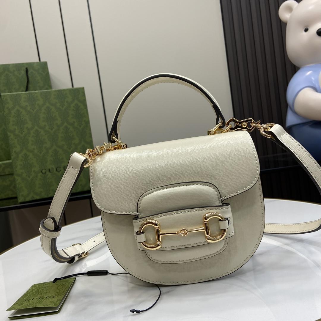 Gucci  Horsebit 1955 Mini Top Handle Bag - DopestKickz