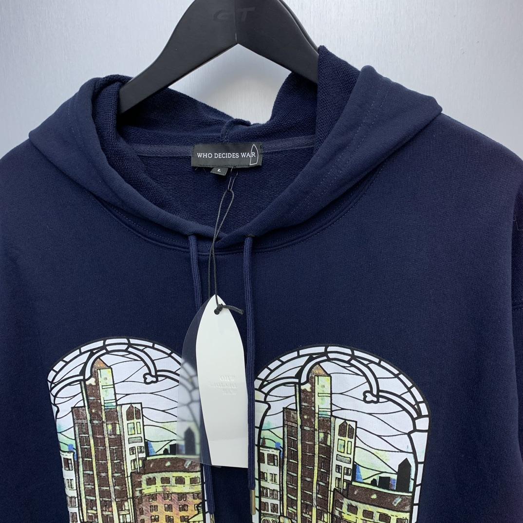 Who Decides War Diplomats Hooded Sweatshirt In Navy - DopestKickz