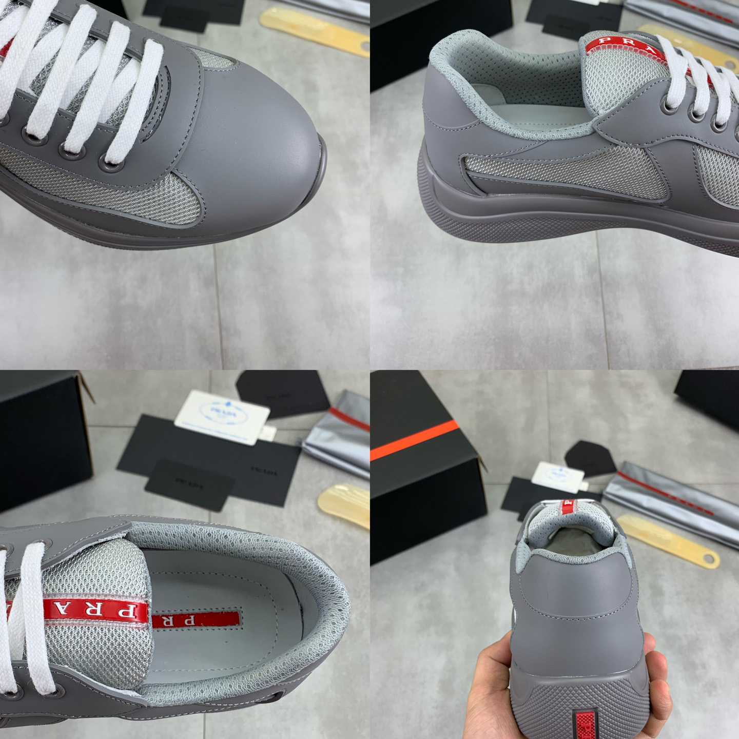 Prada America's Cup Soft Rubber And Bike Fabric Sneakers - DopestKickz