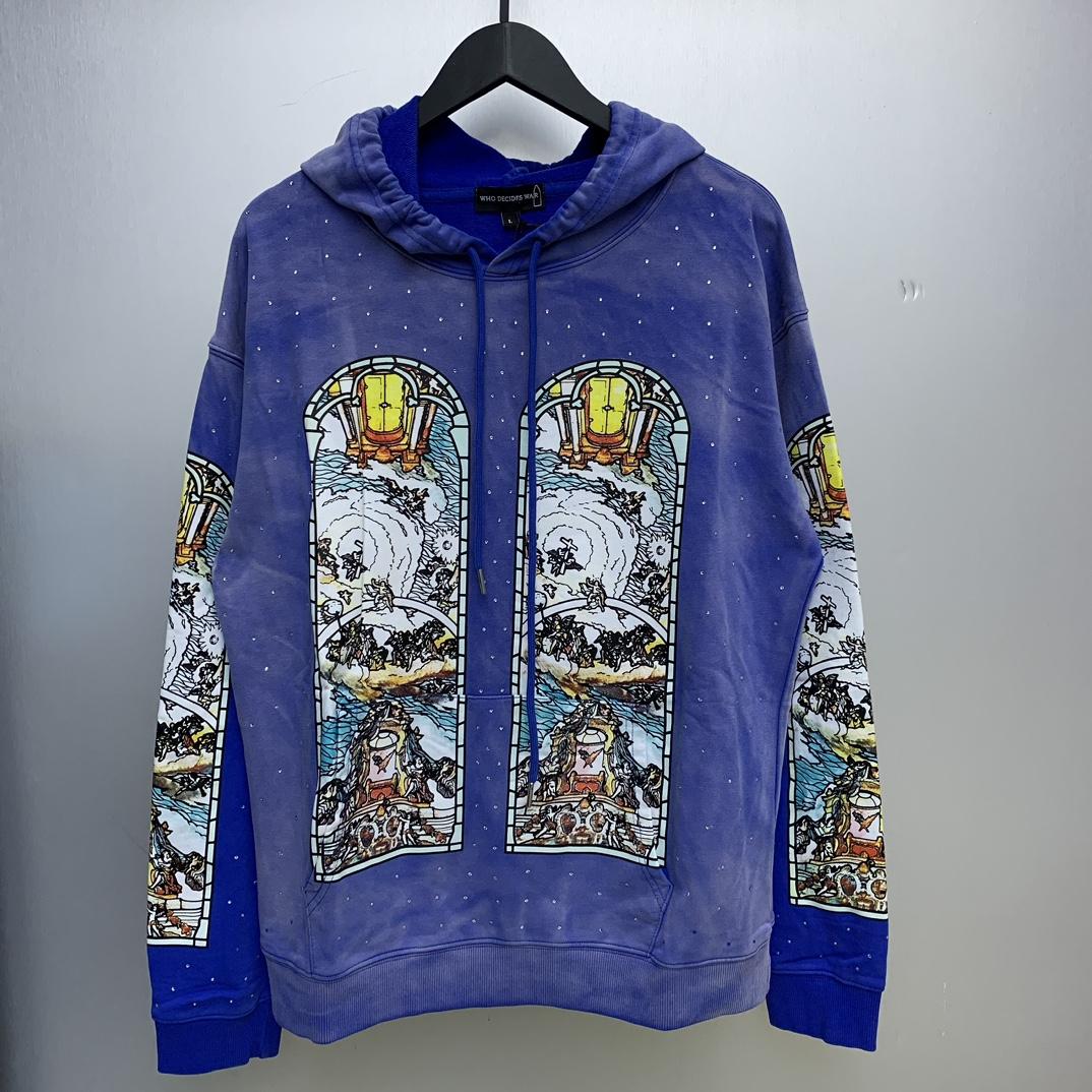 Who Decides War Chalice Embroidered Hooded Sweatshirt - DopestKickz
