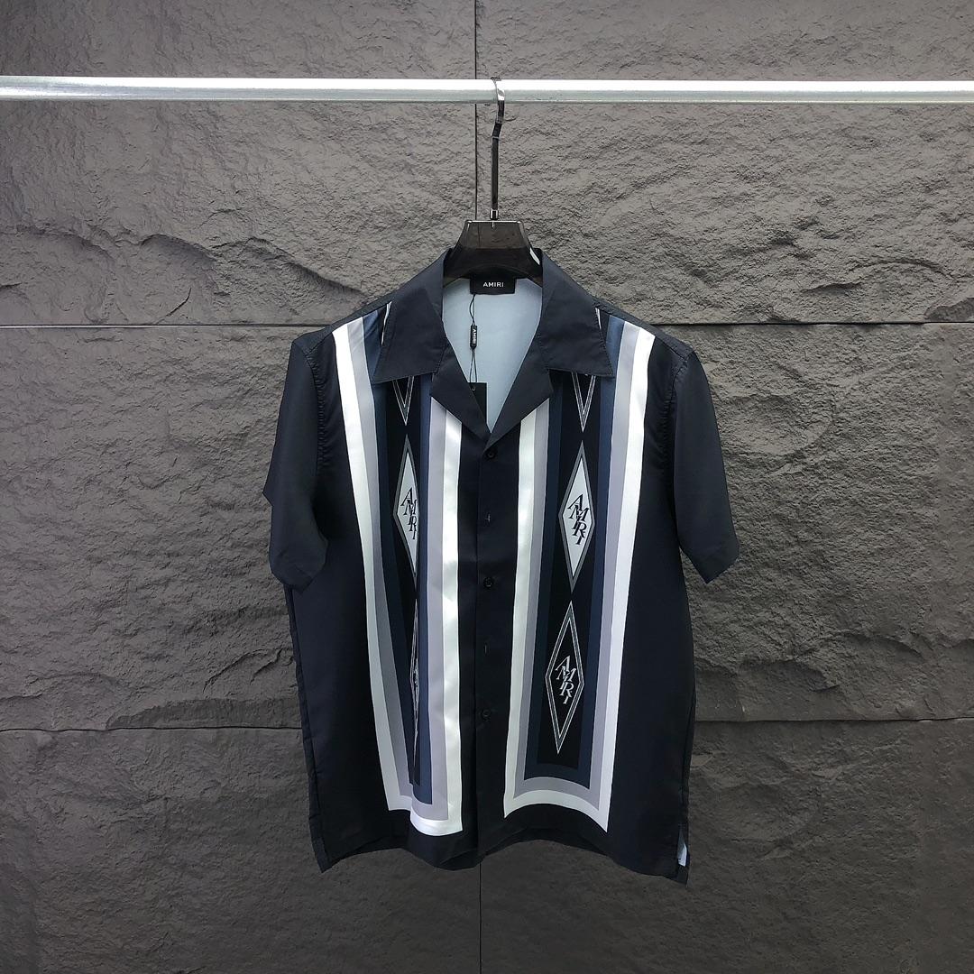 Amiri Diamond Bowling Shirt - DopestKickz