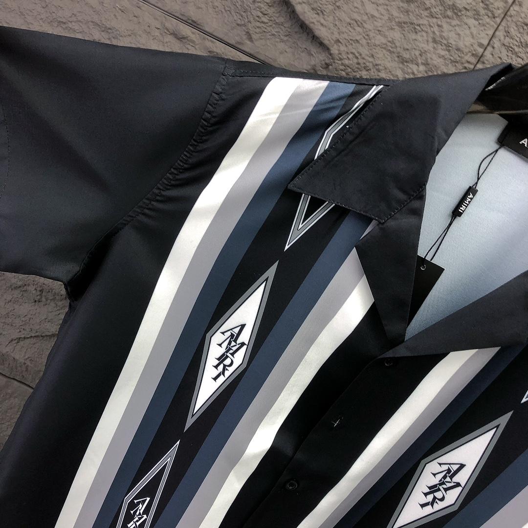 Amiri Diamond Bowling Shirt - DopestKickz