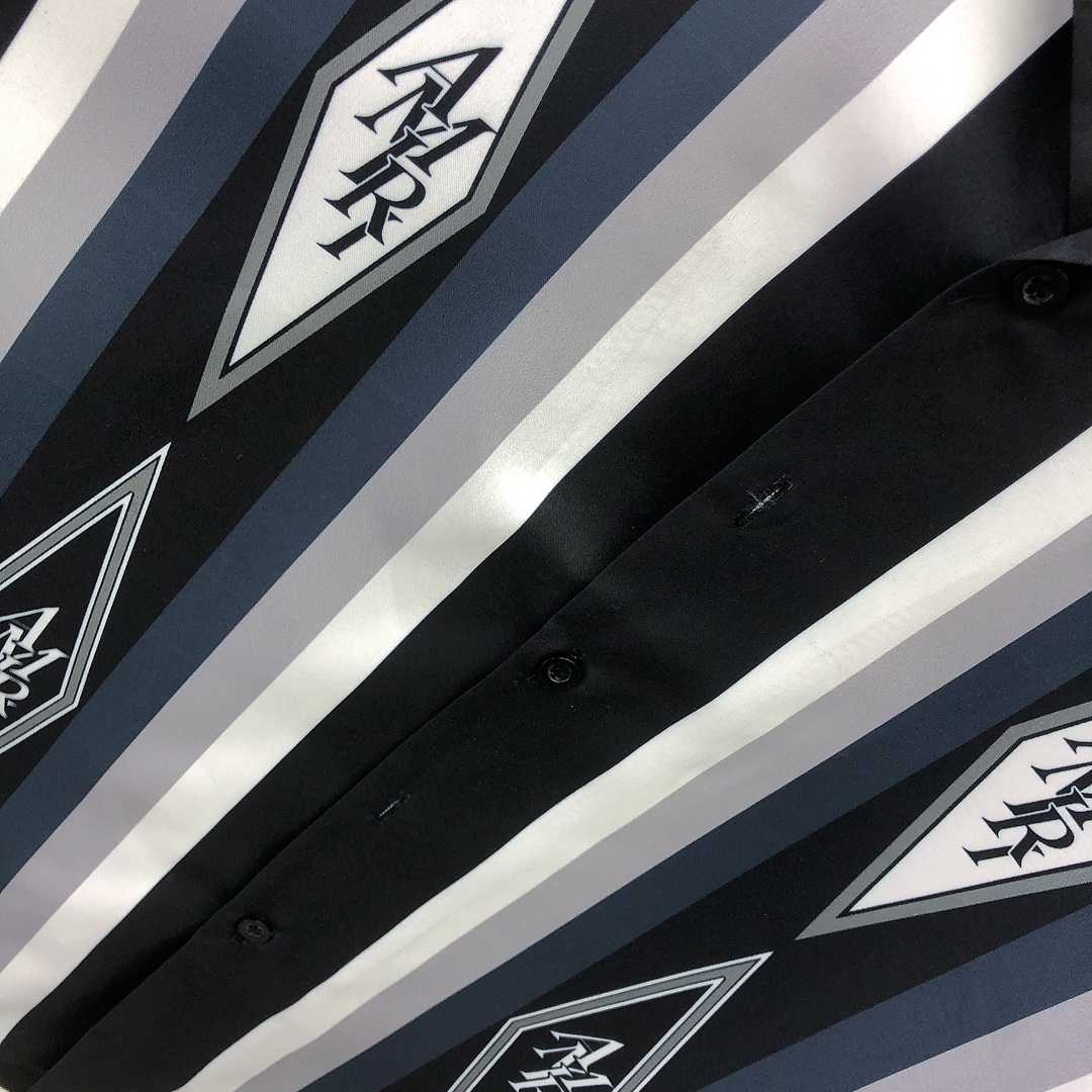 Amiri Diamond Bowling Shirt - DopestKickz