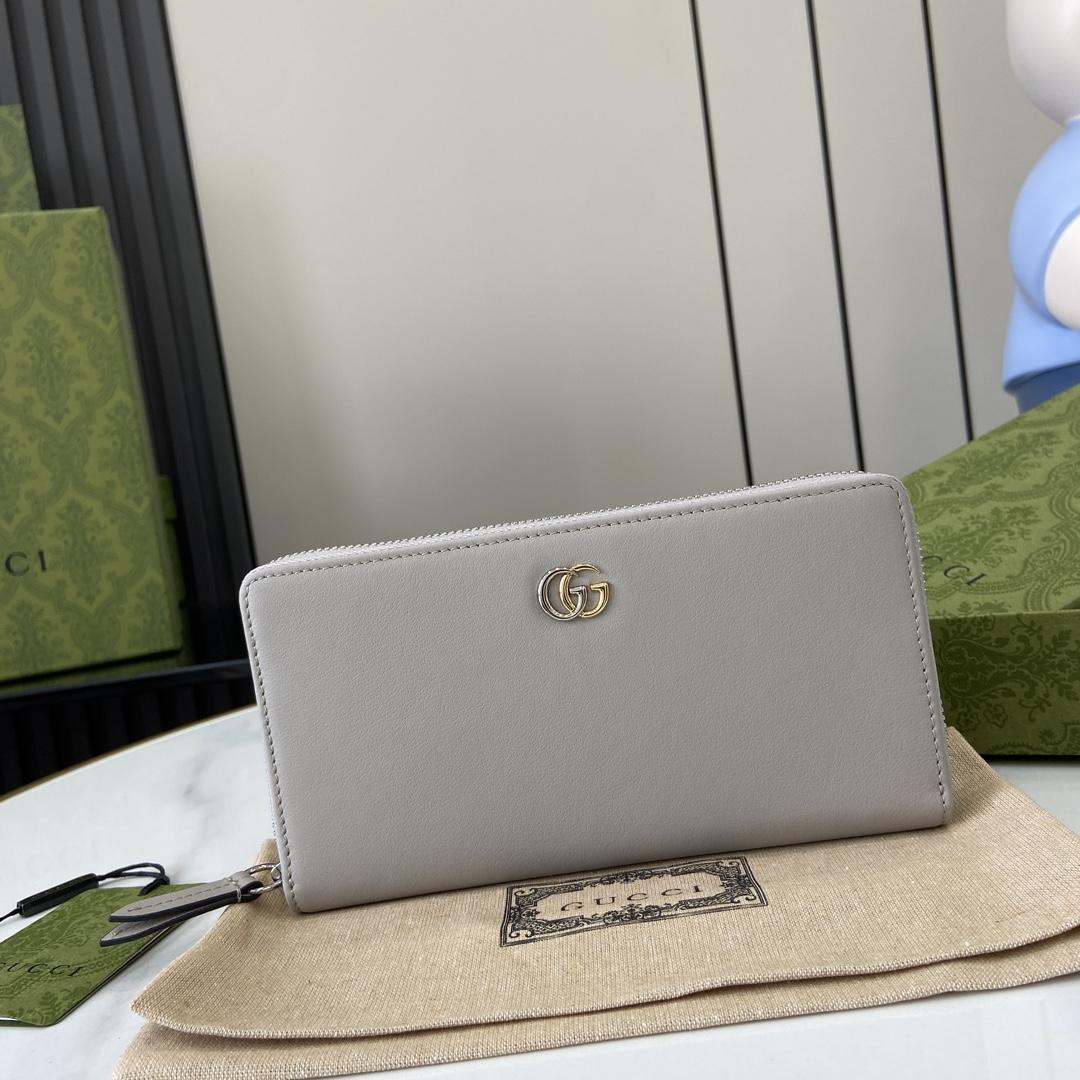 Gucci GG Marmont Zip-around Wallet - DopestKickz