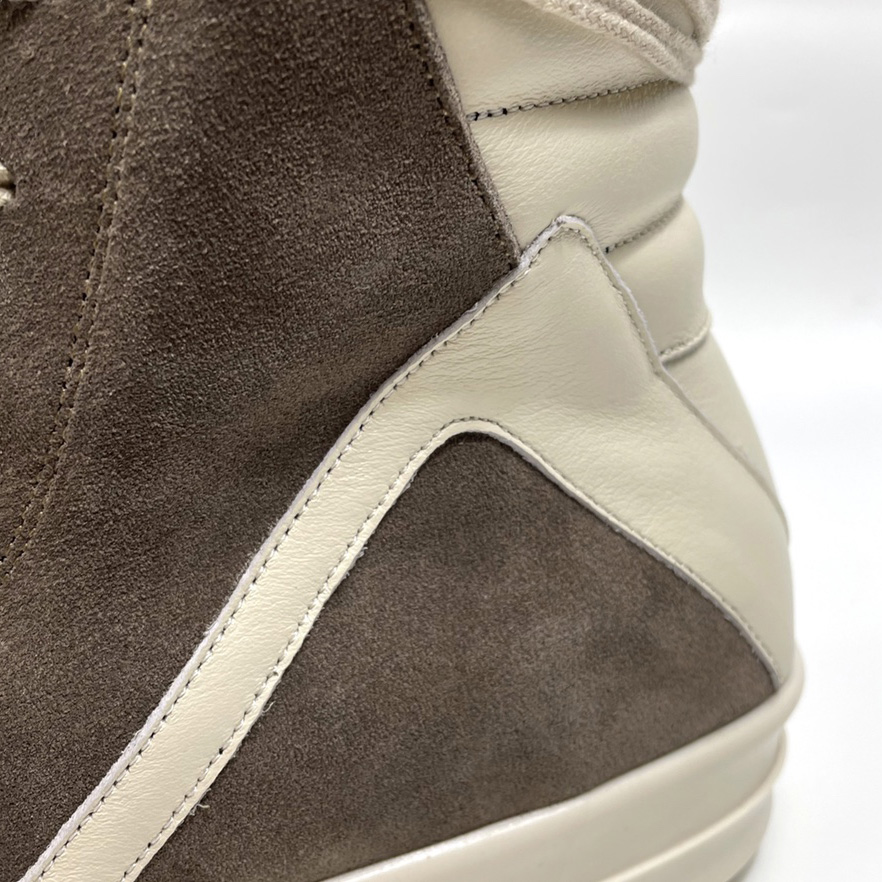 Rick Owens Geobasket Lace-up Suede High-top Trainers - DopestKickz
