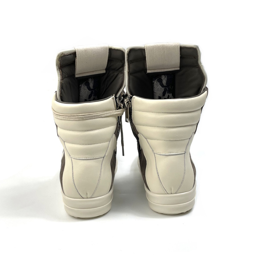 Rick Owens Geobasket Lace-up Suede High-top Trainers - DopestKickz