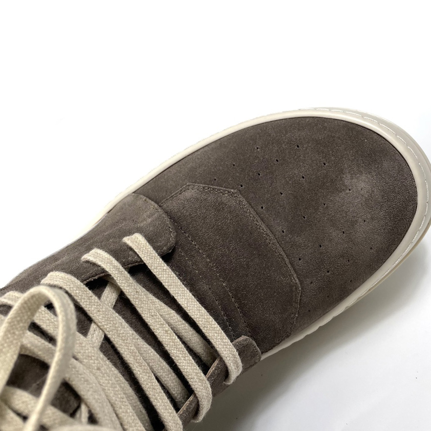 Rick Owens Geobasket Lace-up Suede High-top Trainers - DopestKickz