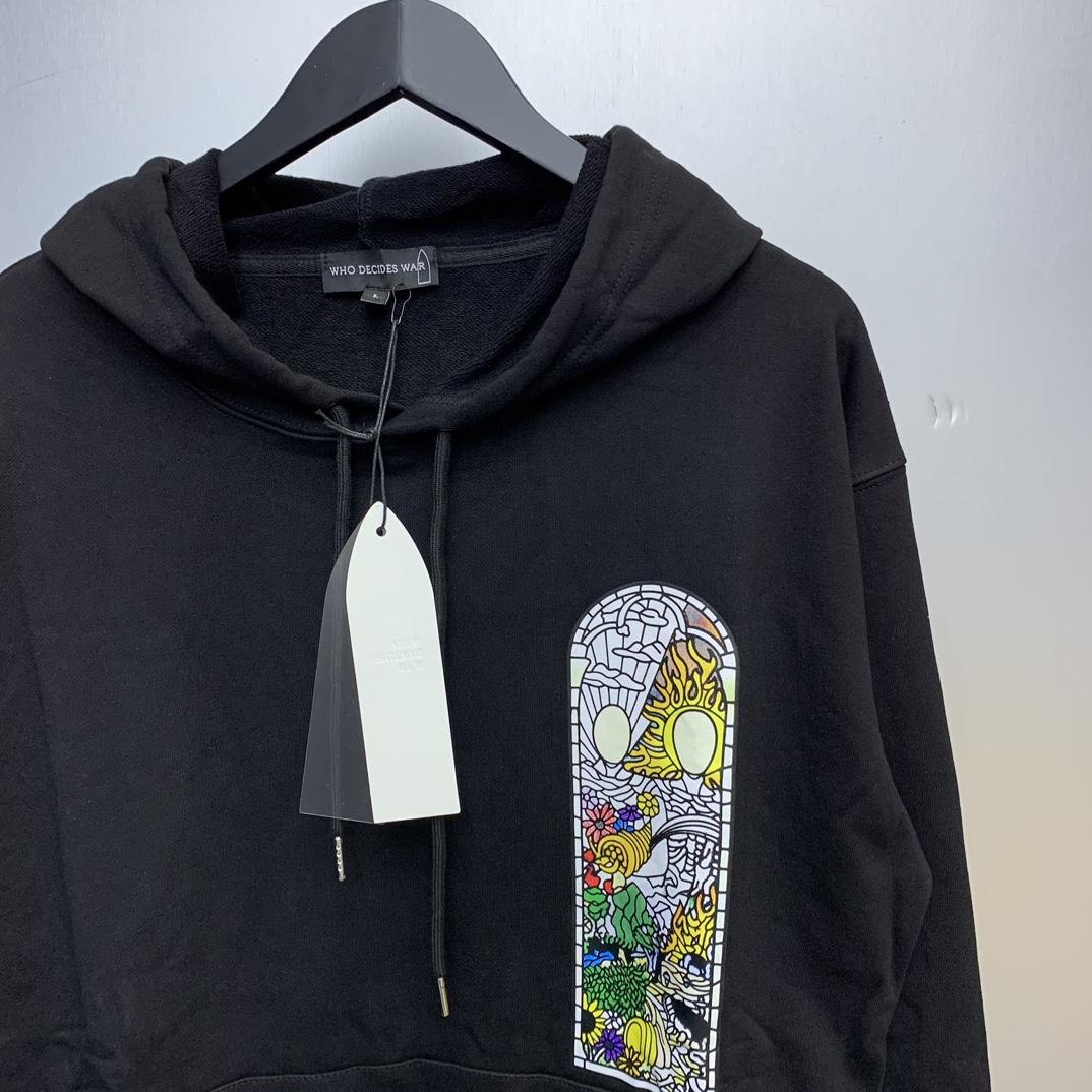 Who Decides War Stained Glass Hoodie - DopestKickz