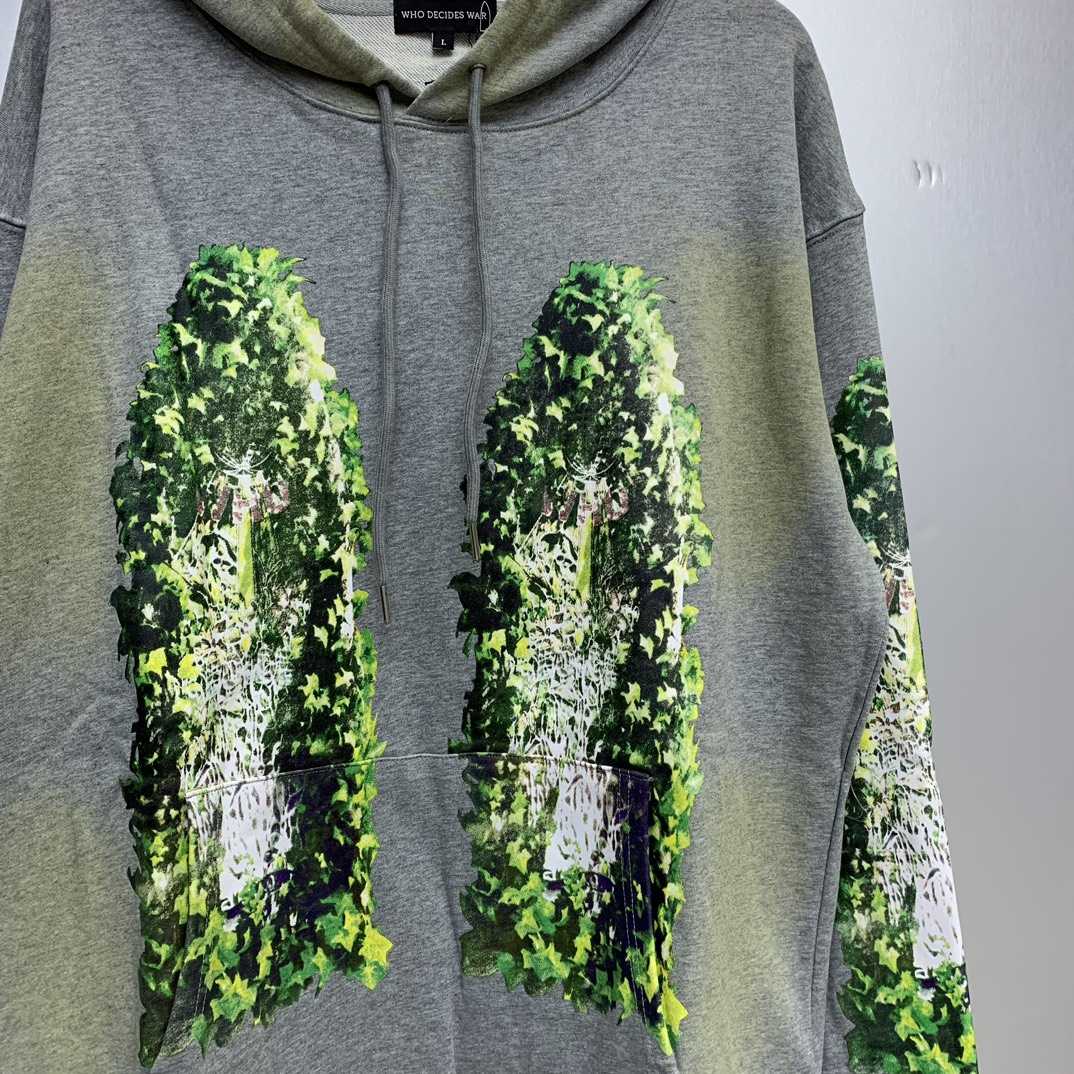 Who Decides War Green Garden Glass Hoodie - DopestKickz