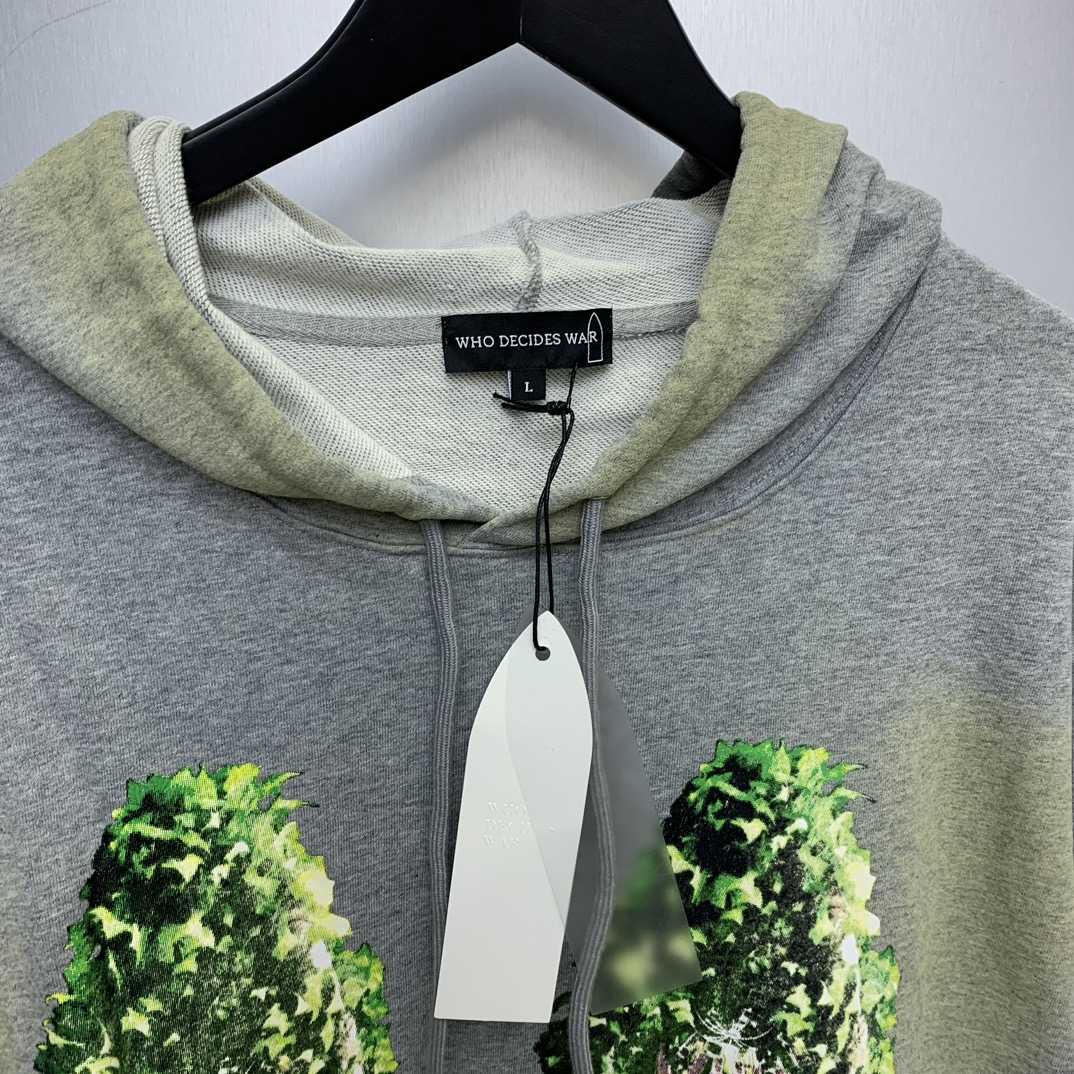 Who Decides War Green Garden Glass Hoodie - DopestKickz