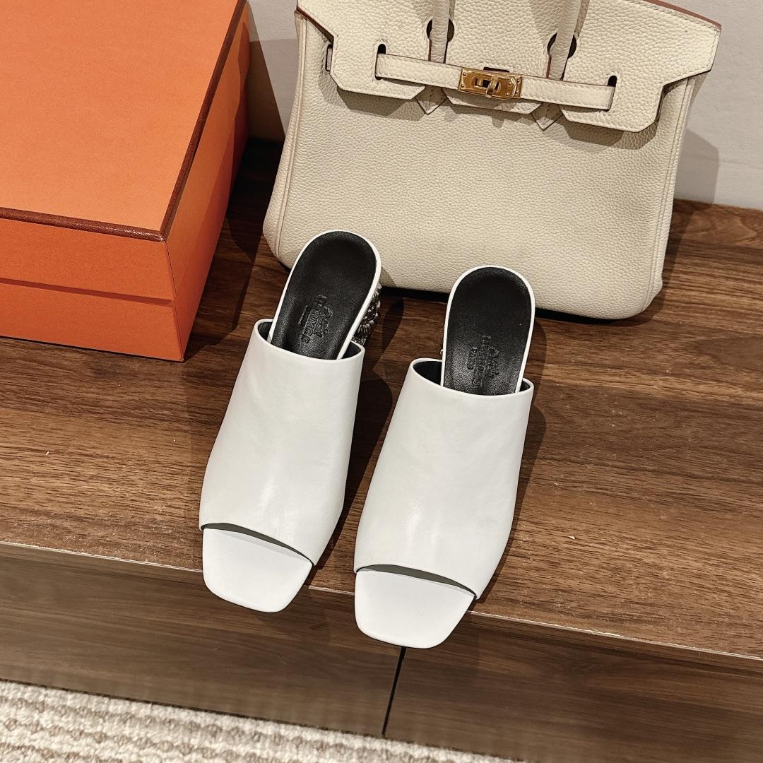 Hermes Glossy 60 Sandal - DopestKickz