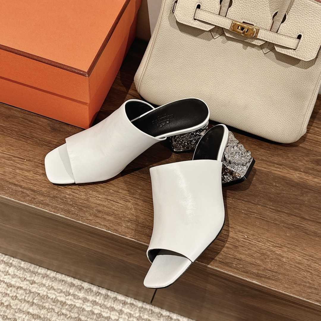 Hermes Glossy 60 Sandal - DopestKickz