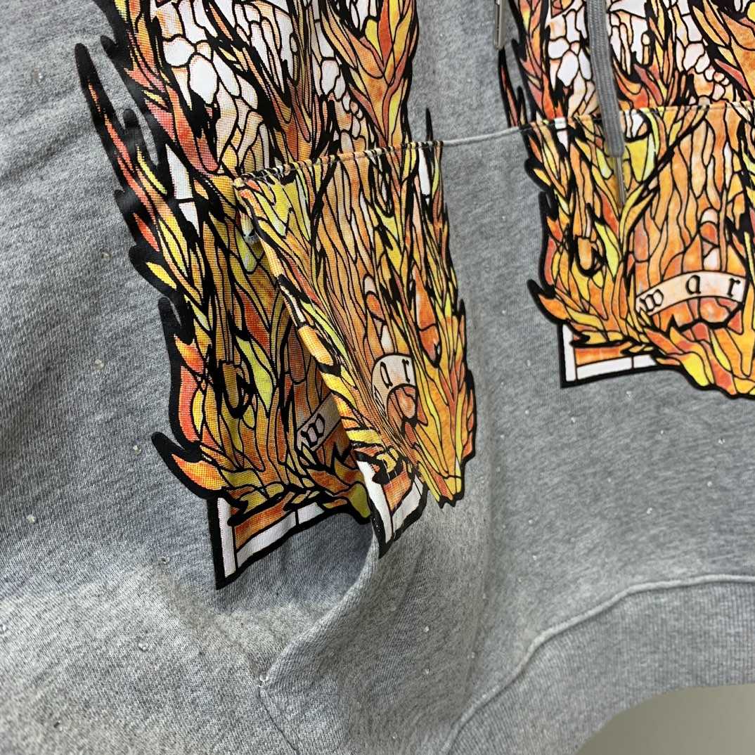 Who Decides War Flame Glass Hooded Sweatshirt - DopestKickz