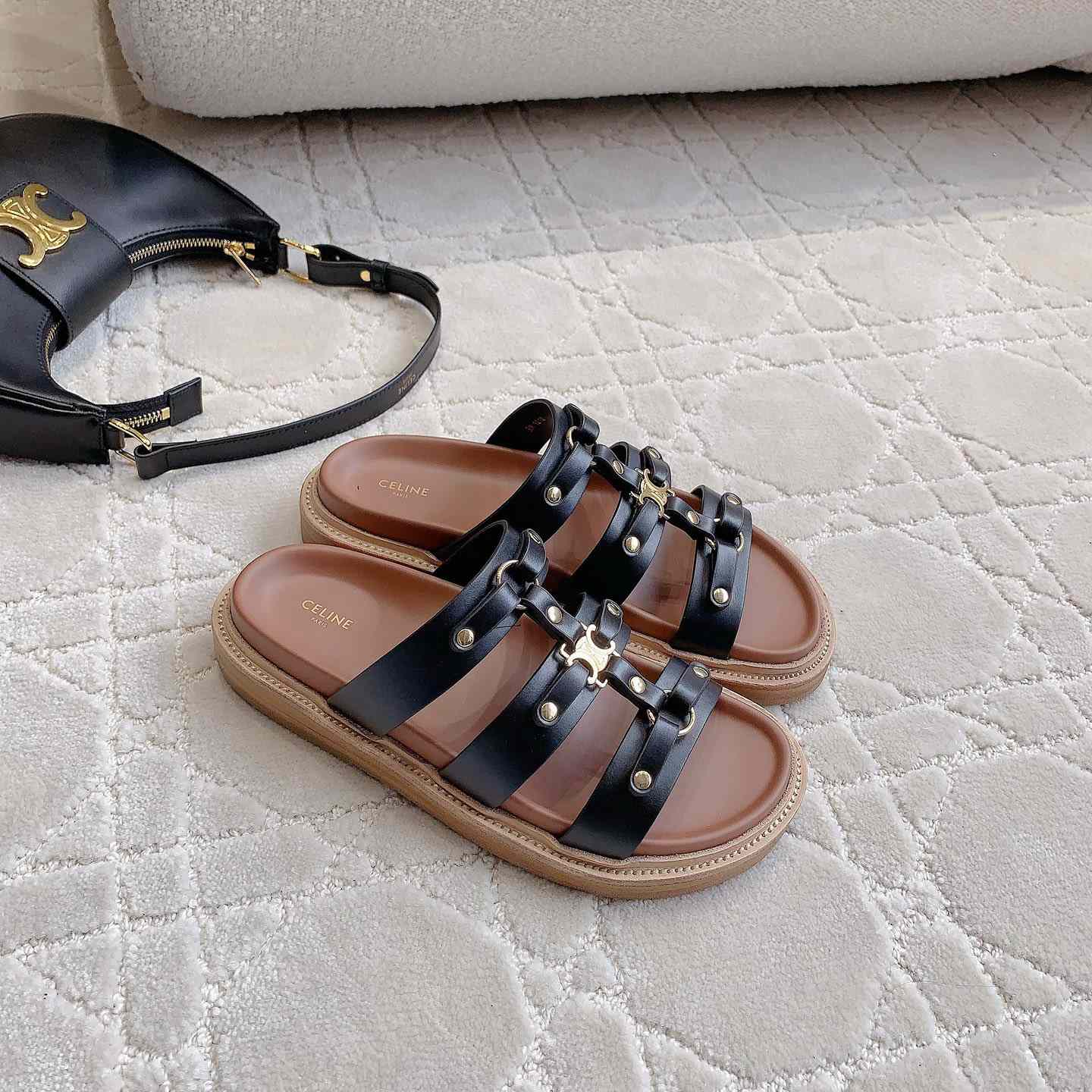 Celine Tippi Slide In Calfskin - DopestKickz