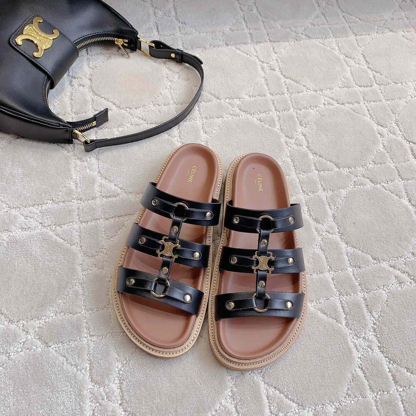 Celine Tippi Slide In Calfskin - DopestKickz