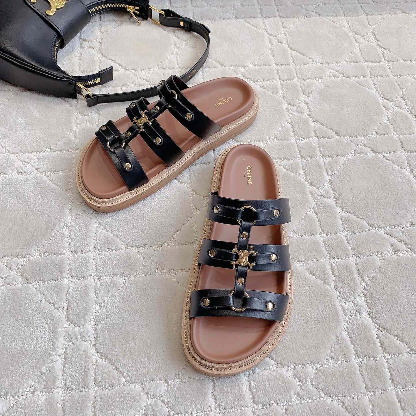 Celine Tippi Slide In Calfskin - DopestKickz