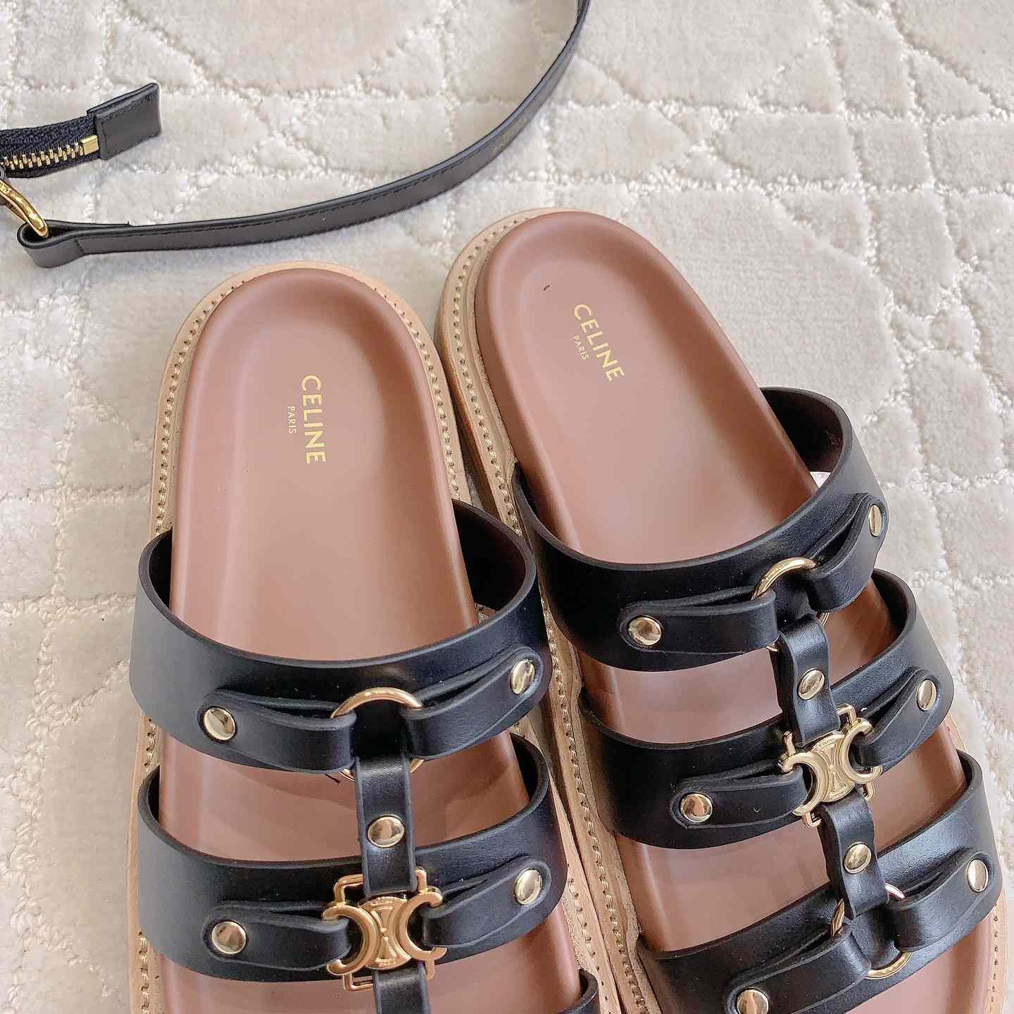 Celine Tippi Slide In Calfskin - DopestKickz