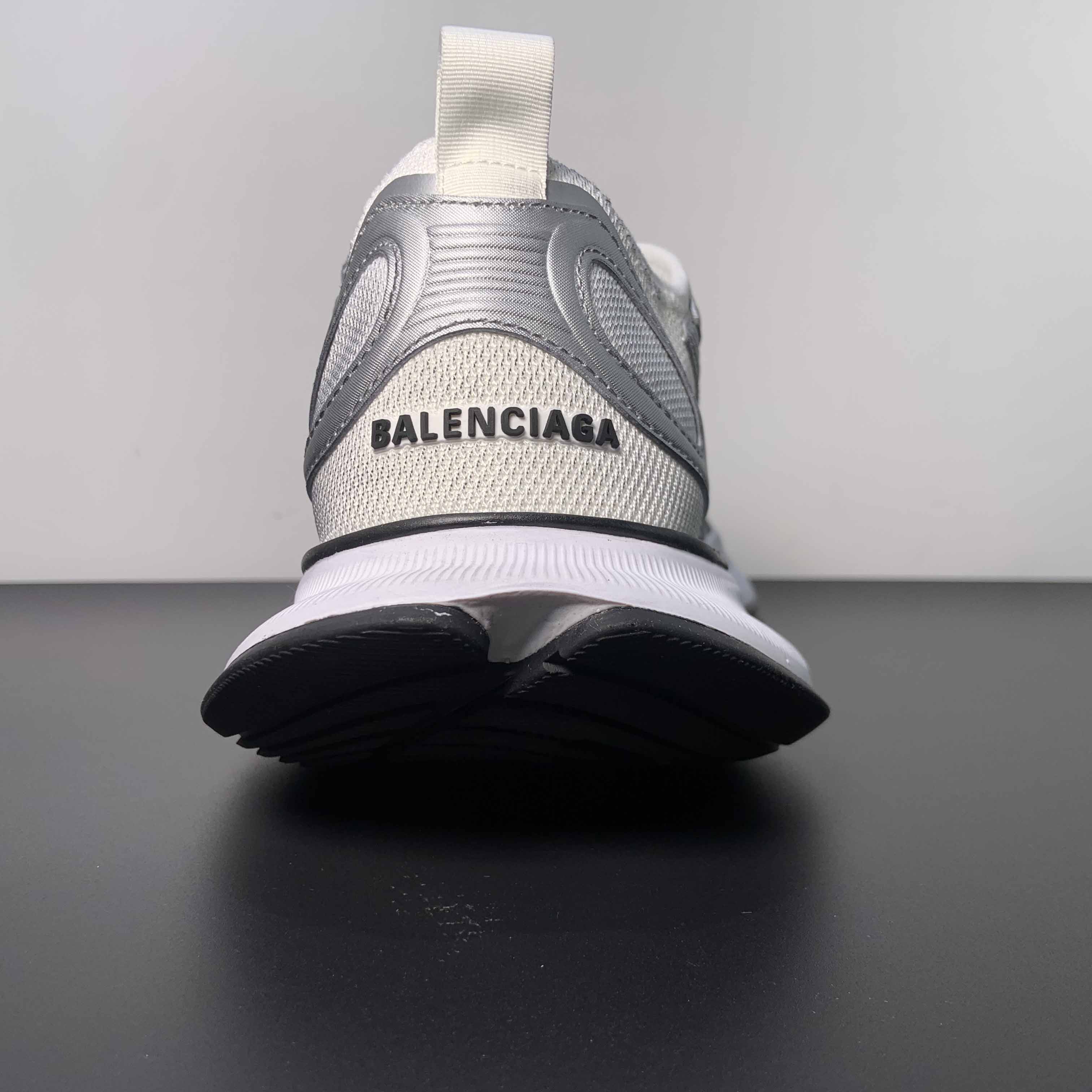 Balenciaga Circuit Sneaker In White And Silver  - DopestKickz