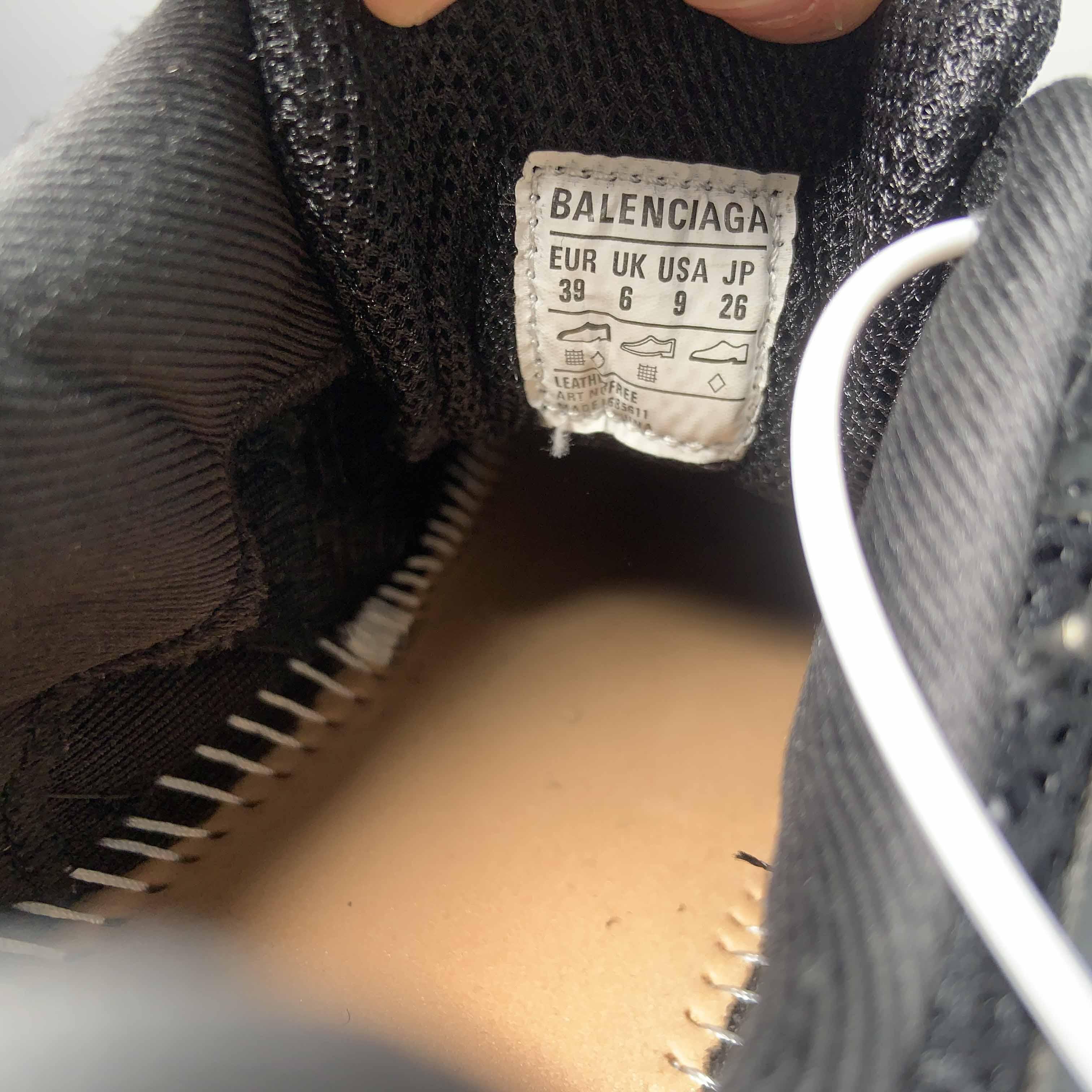 Balenciaga Bouncer Screw Sneaker With Piercings In Black - DopestKickz