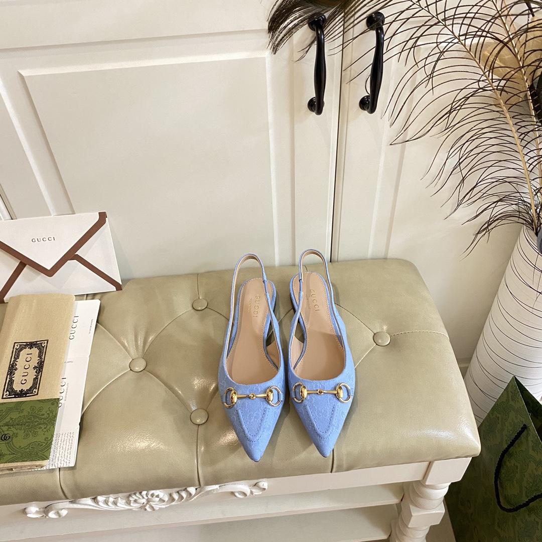 Gucci Women's Horsebit Slingback Ballet Flat - DopestKickz