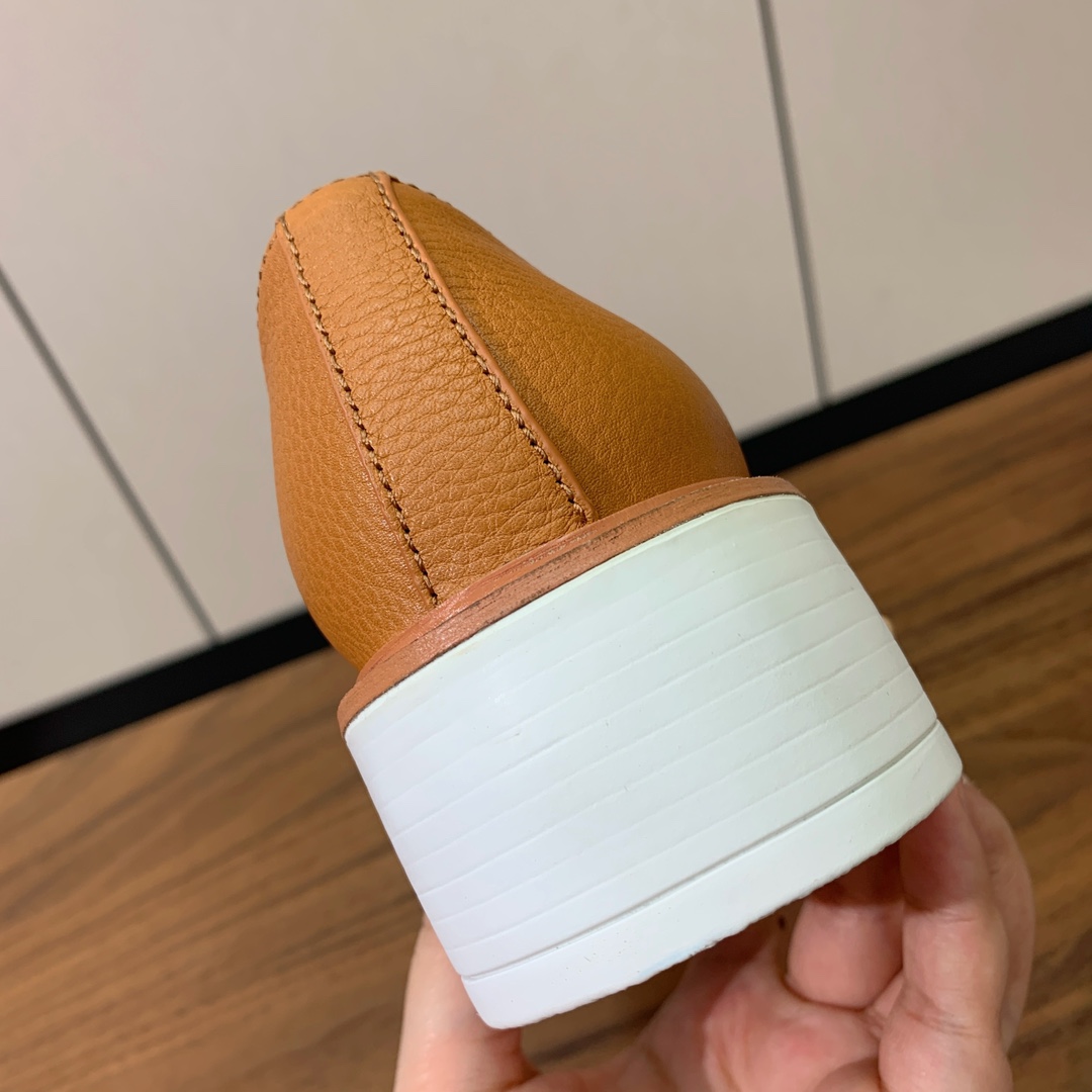 Prada Logo Leather Loafers  - DopestKickz