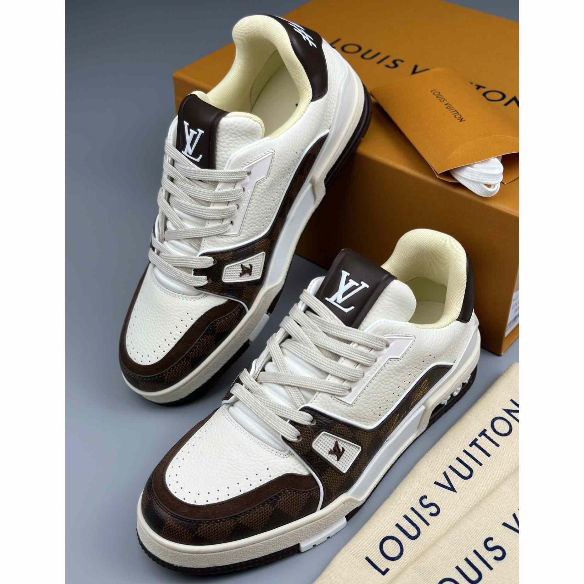 Louis Vuitton LV Trainer Sneaker   - DopestKickz