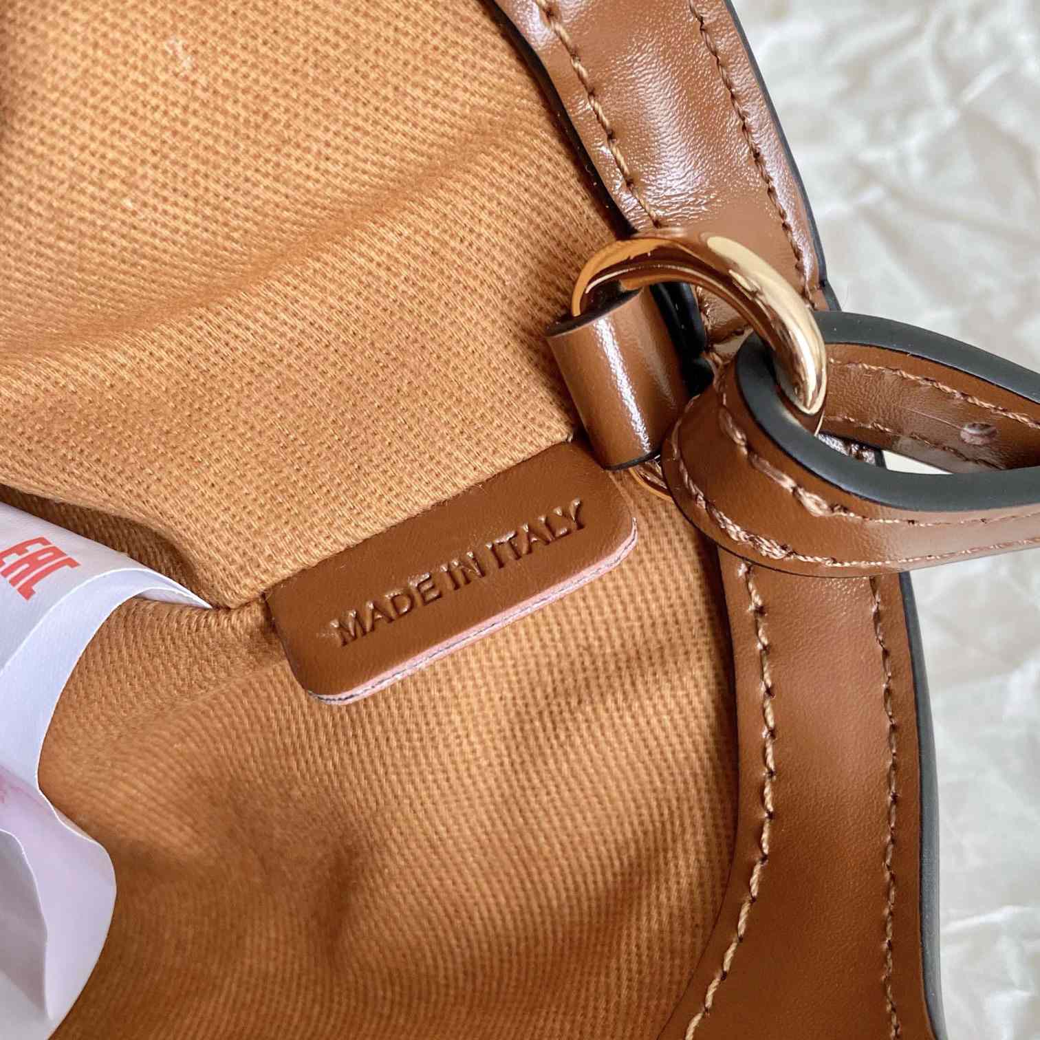 Marni Tropicalia Micro Bag In Brown Leather And Raffia-effect Fabric - DopestKickz