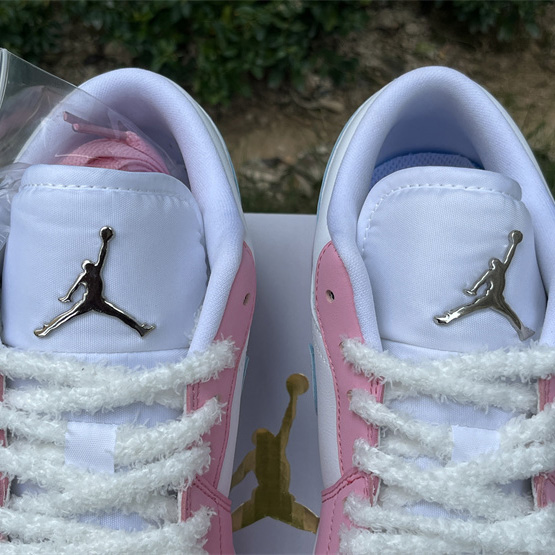 Jordan Air Jordan 1 LOW “White/Pink Foam/Glacier Blue  Sneaker    HM3706-141 - DopestKickz