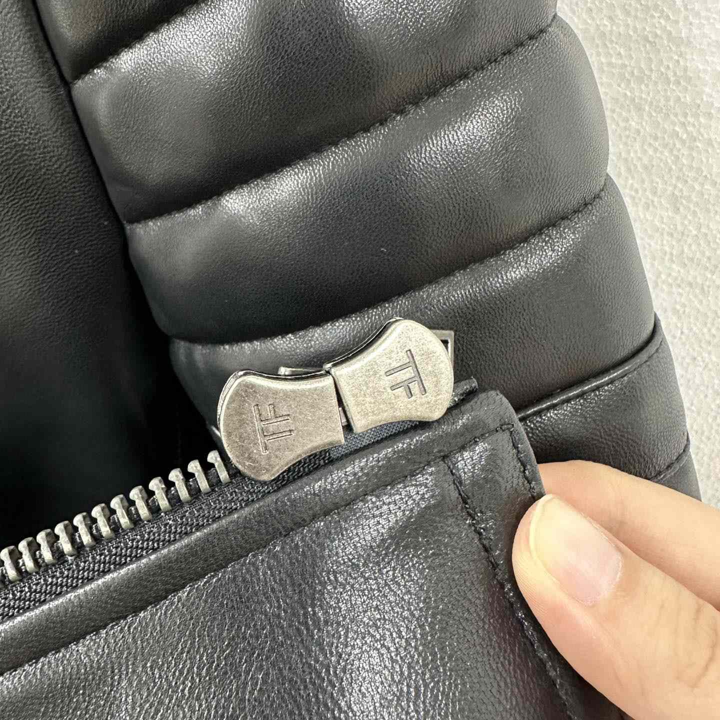 Tom Ford Grain Leather Zip Biker - DopestKickz