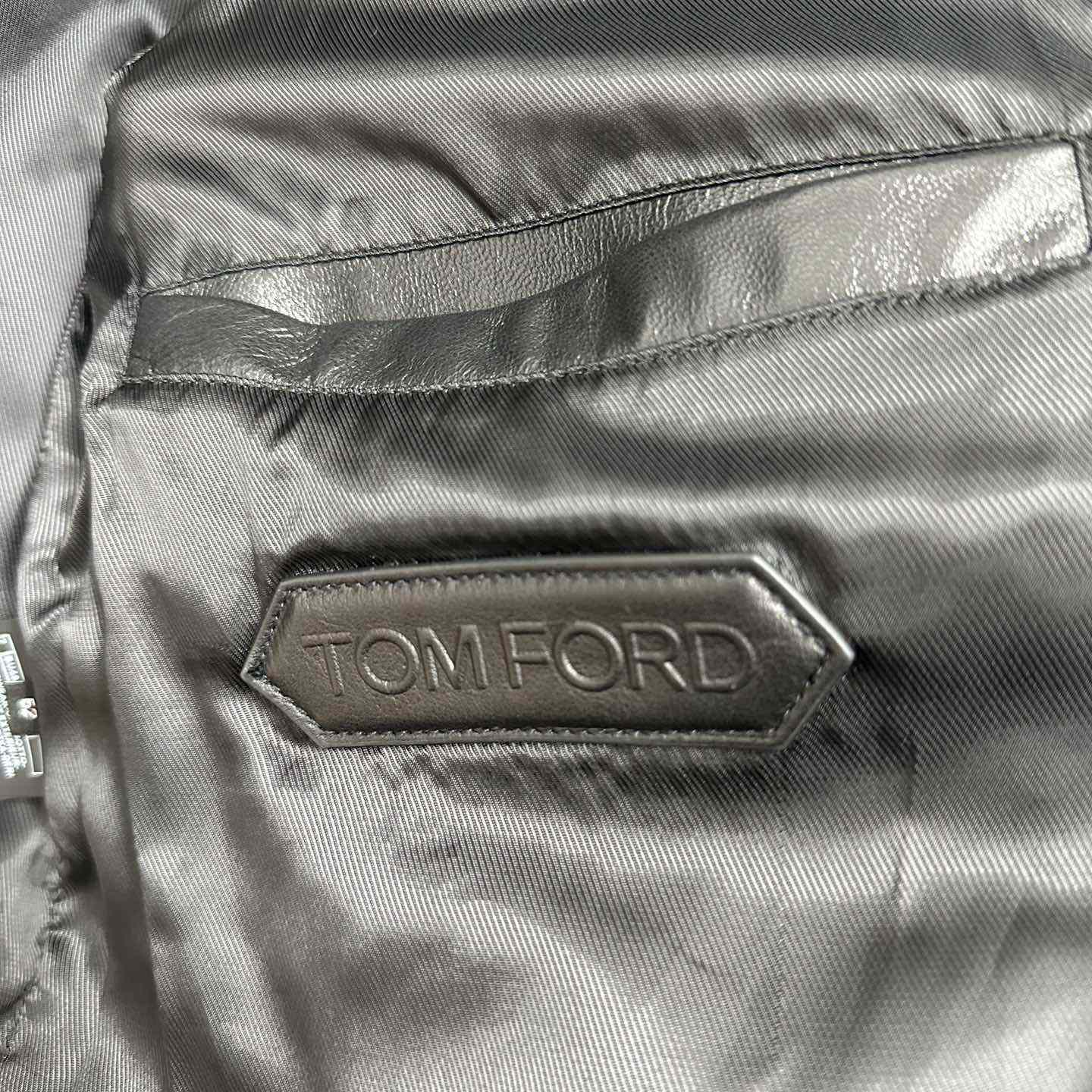 Tom Ford Grain Leather Zip Biker - DopestKickz