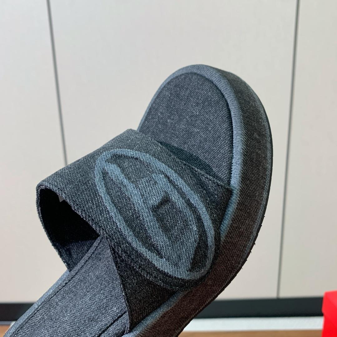 Diesel Sa-Oval D Pf W Denim Sandals - DopestKickz