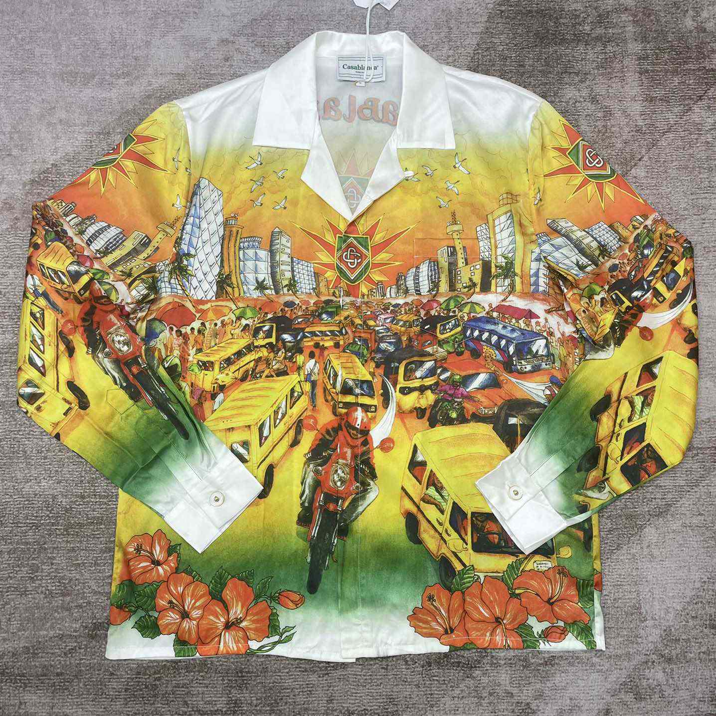 Casablanca Traffic Silk Shirt   CA3473 - DopestKickz