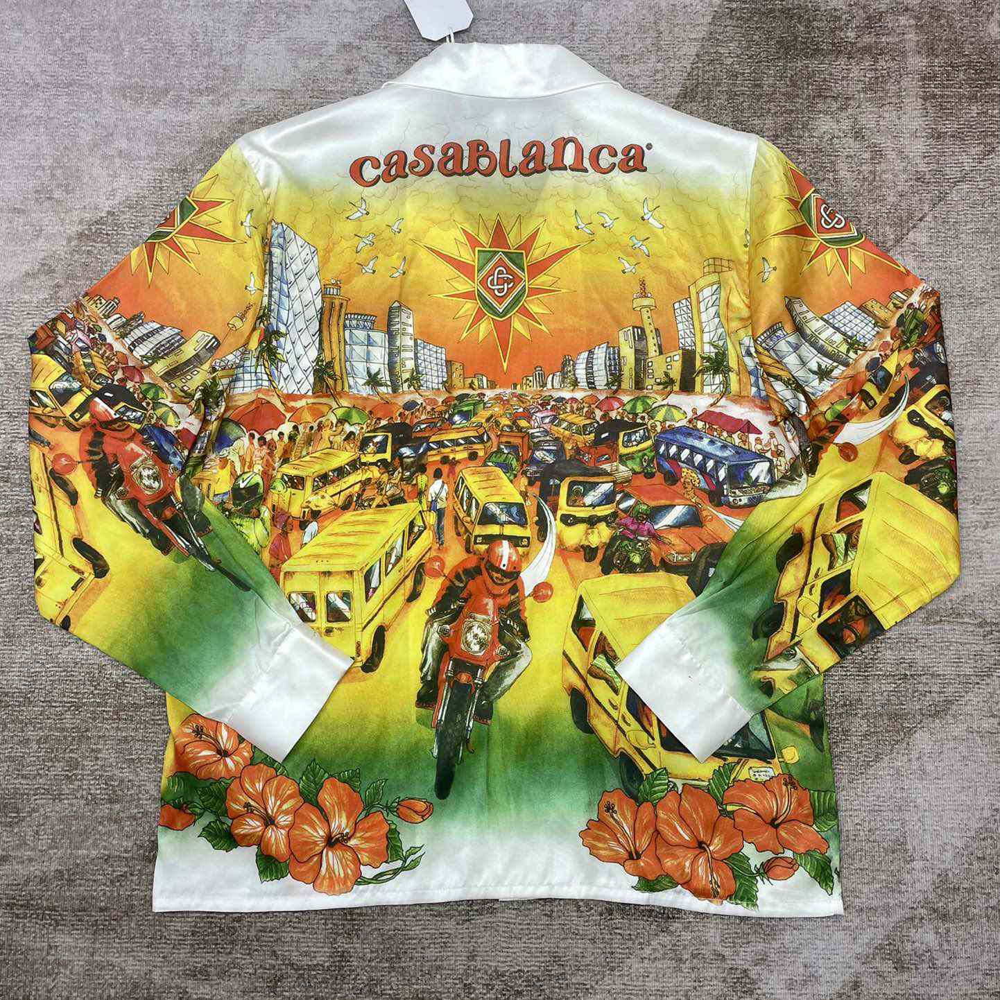 Casablanca Traffic Silk Shirt   CA3473 - DopestKickz