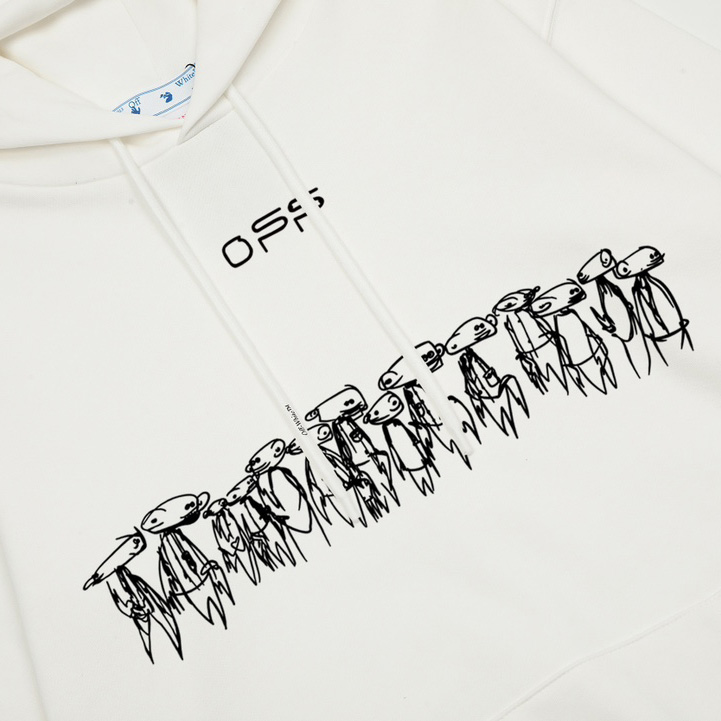 Off-White Cotton Hoodie - DopestKickz
